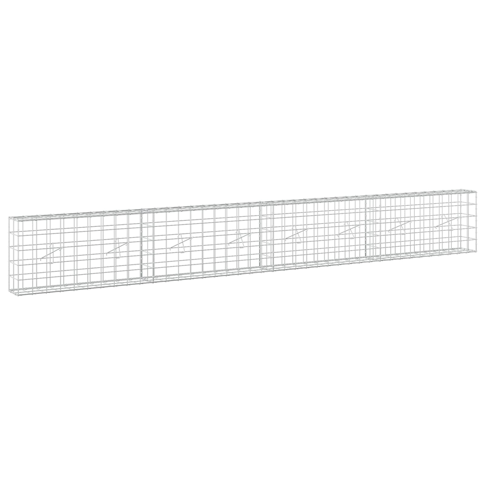 Gabion z žico 3,5 mm in mrežo 10x10 cm 400x20x50 cm