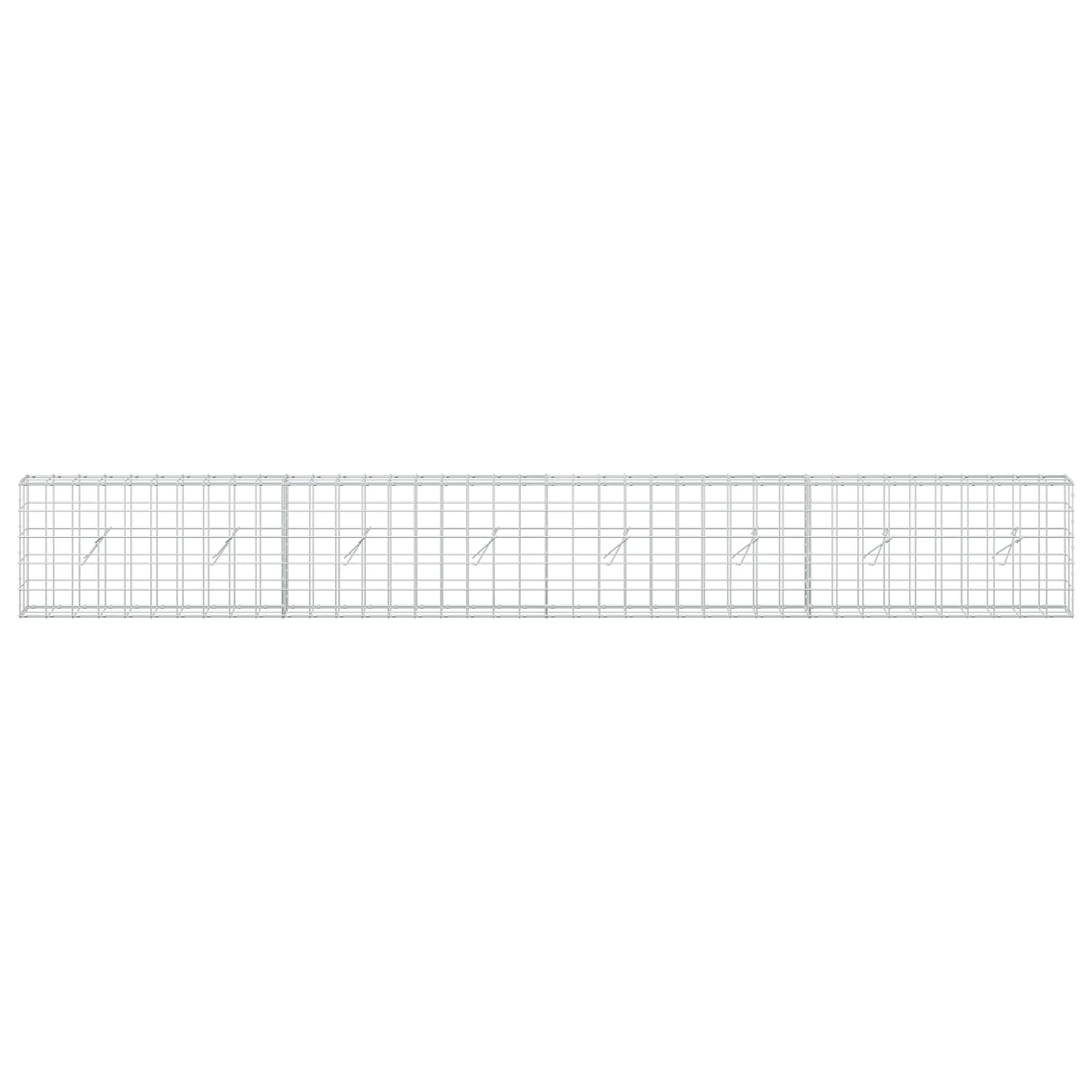 Gabion z žico 3,5 mm in mrežo 10x10 cm 400x20x50 cm