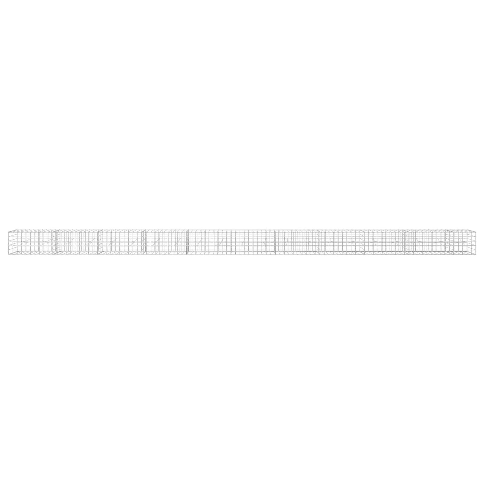 Gabion z žico 3,5 mm in mrežo 10x10 cm 1050x20x50 cm