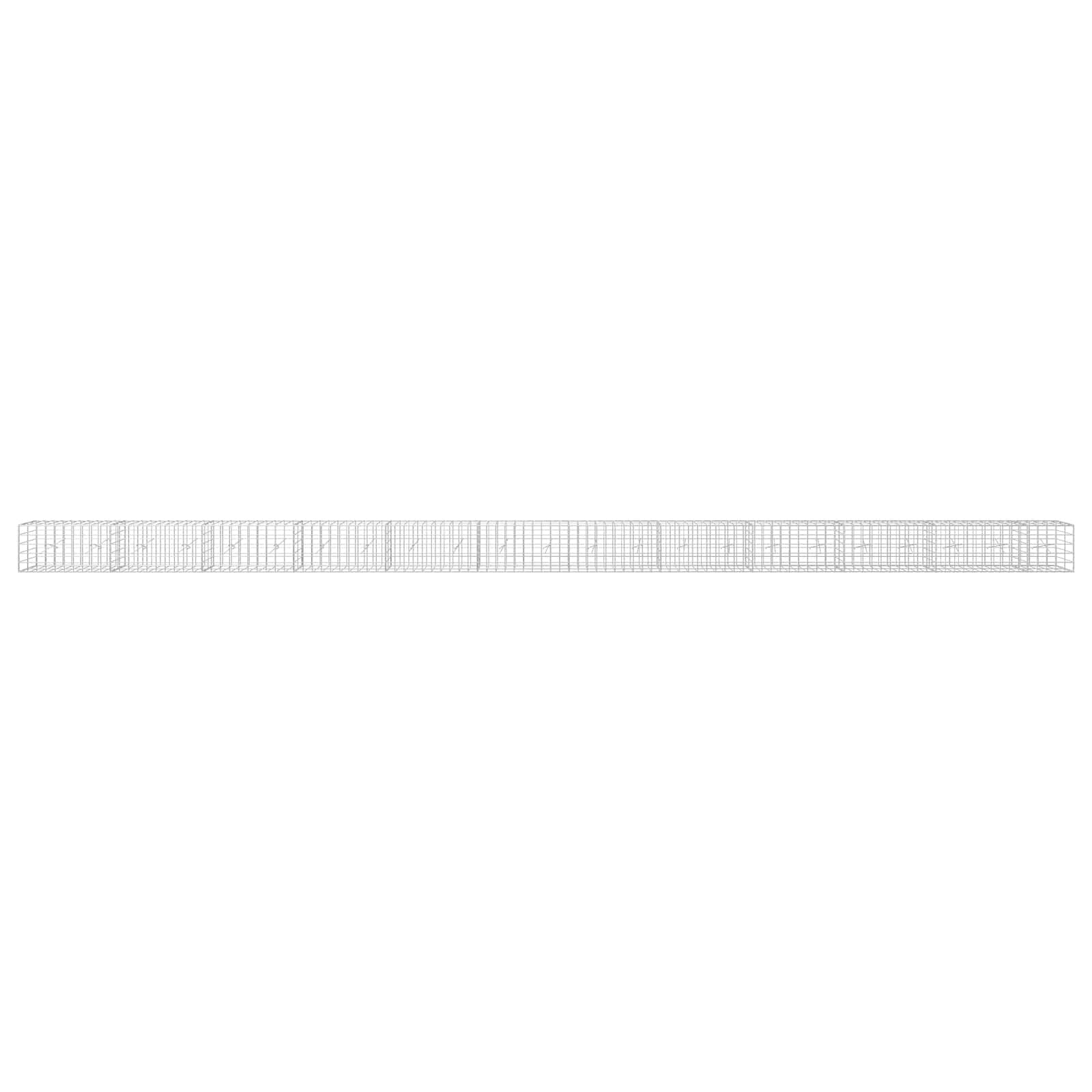 Gabion z žico 3,5 mm in mrežo 10x10 cm 1150x20x50 cm
