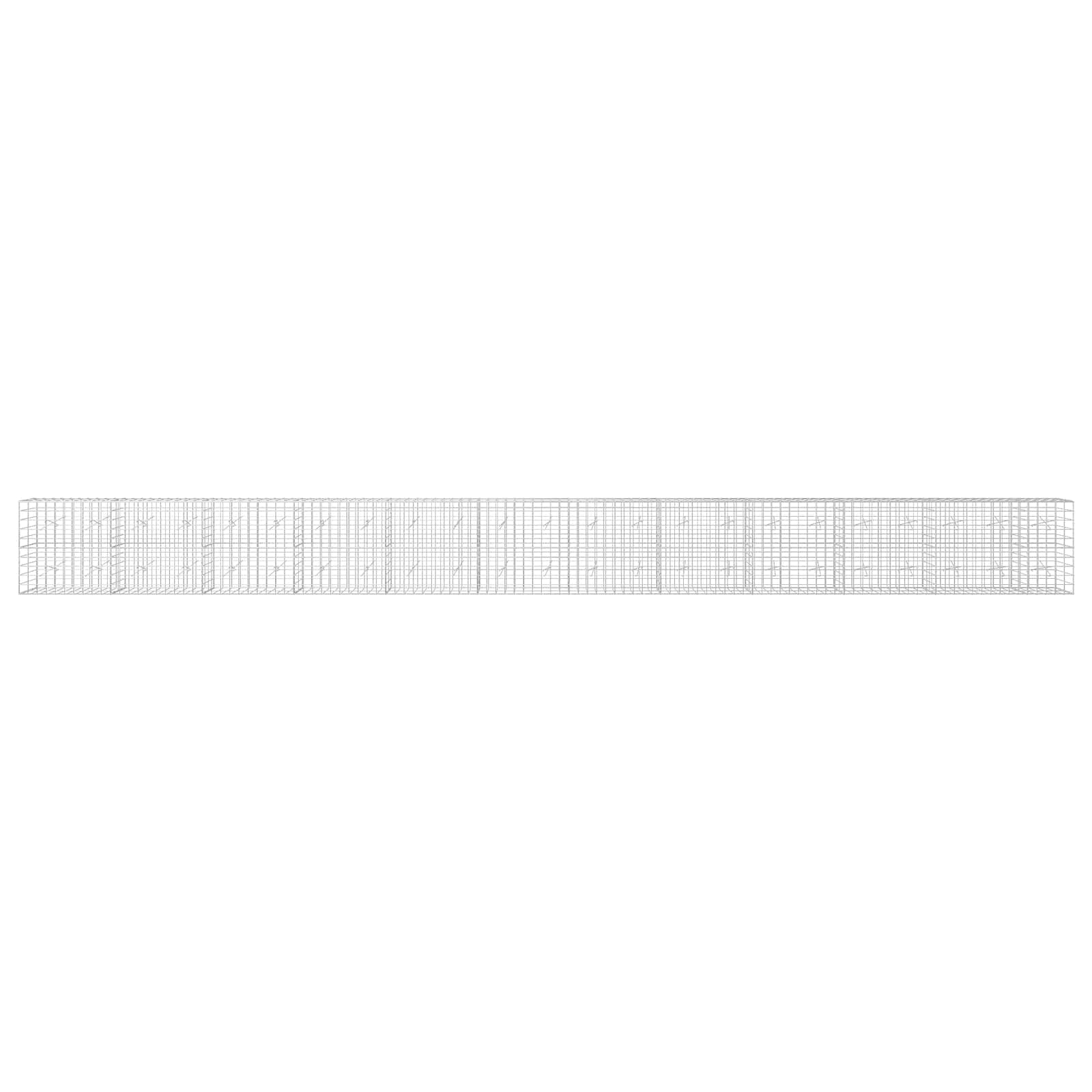 Gabion z žico 3,5 mm in mrežo 10x10 cm 1150x20x100 cm