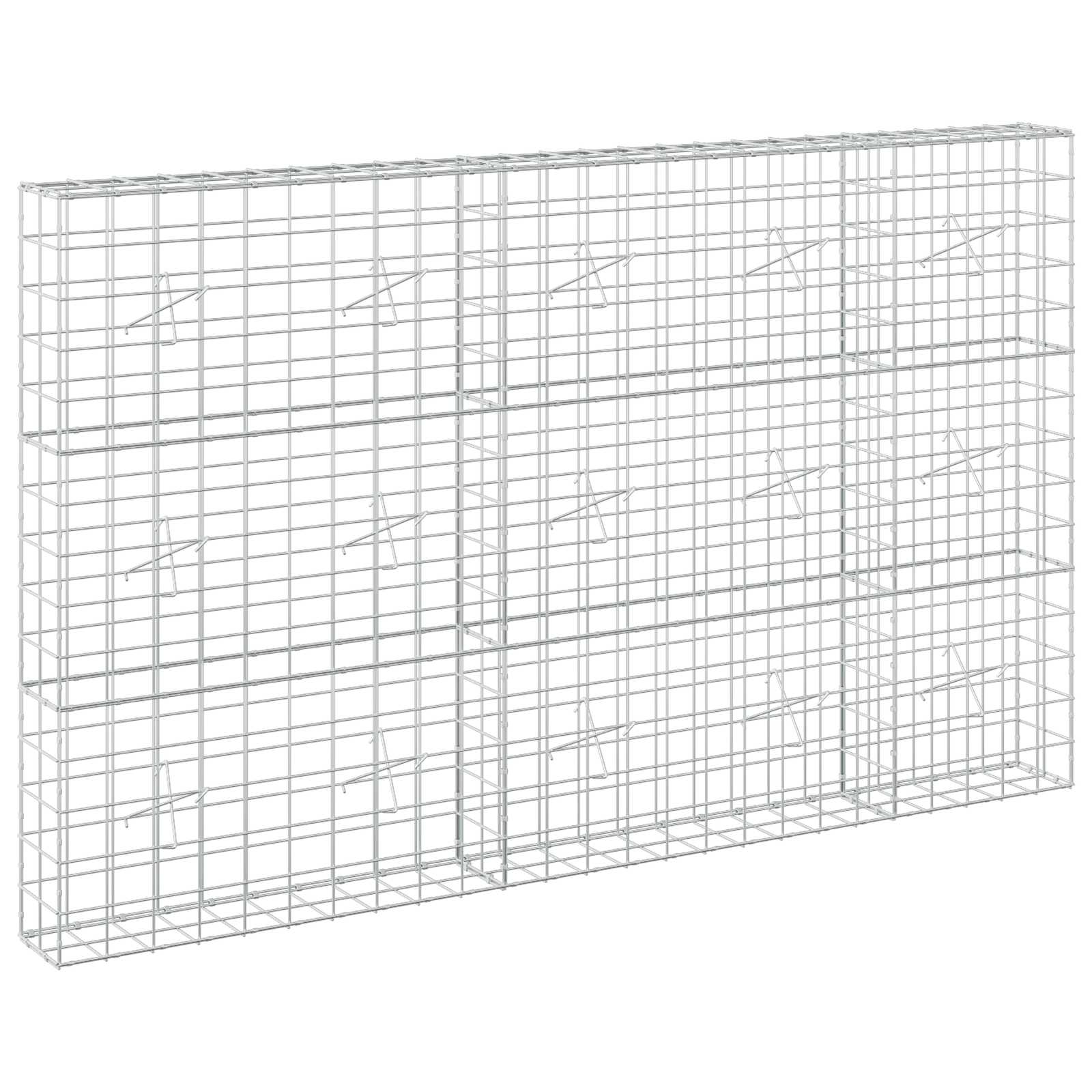 Gabion z žico 3,5 mm in mrežo 10x10 cm 250x20x150 cm