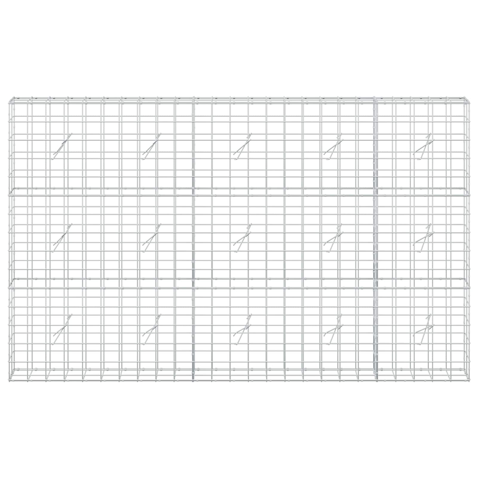Gabion z žico 3,5 mm in mrežo 10x10 cm 250x20x150 cm