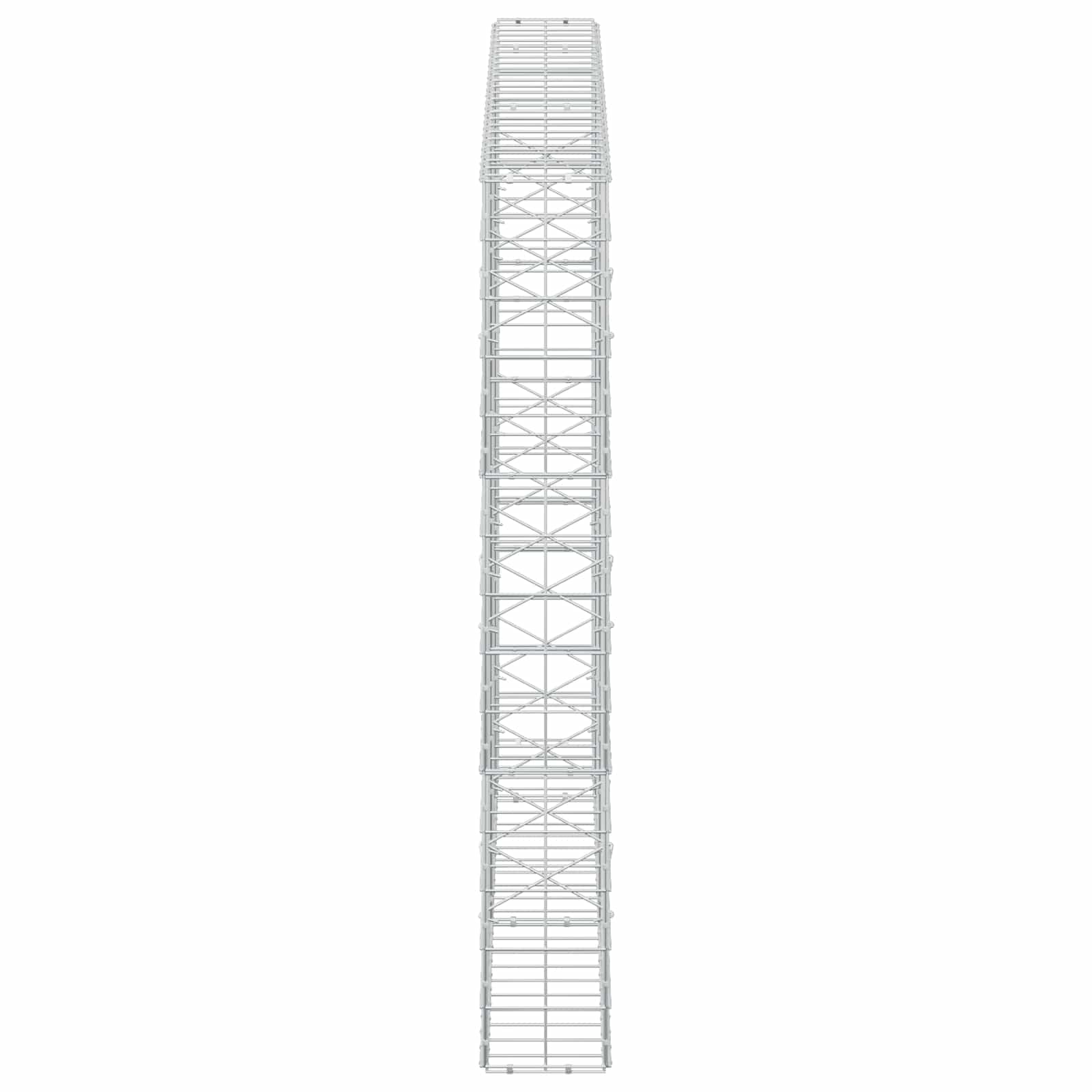 Gabion z žico 3,5 mm in mrežo 10x10 cm 250x20x150 cm