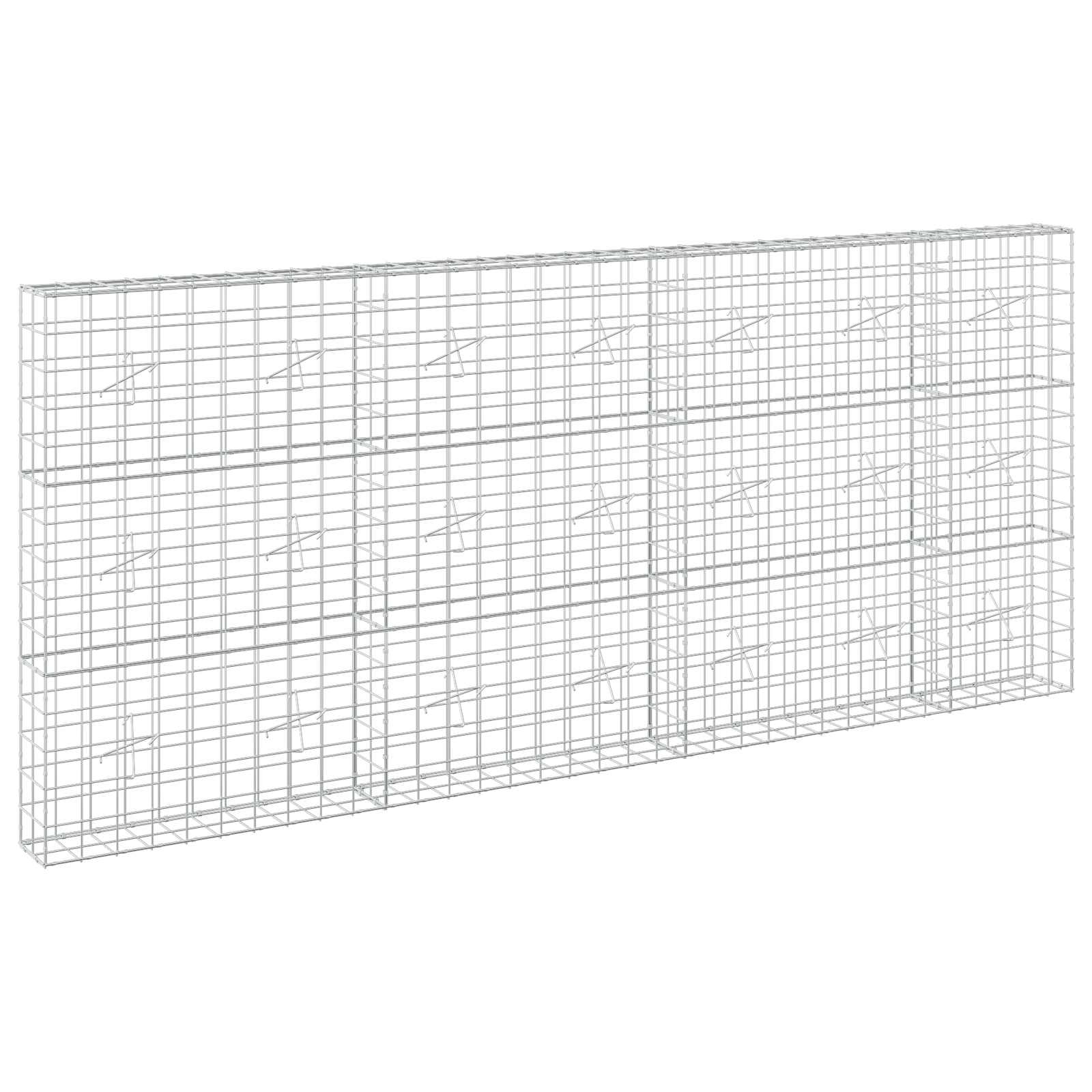Gabion z žico 3,5 mm in mrežo 10x10 cm 350x20x150 cm