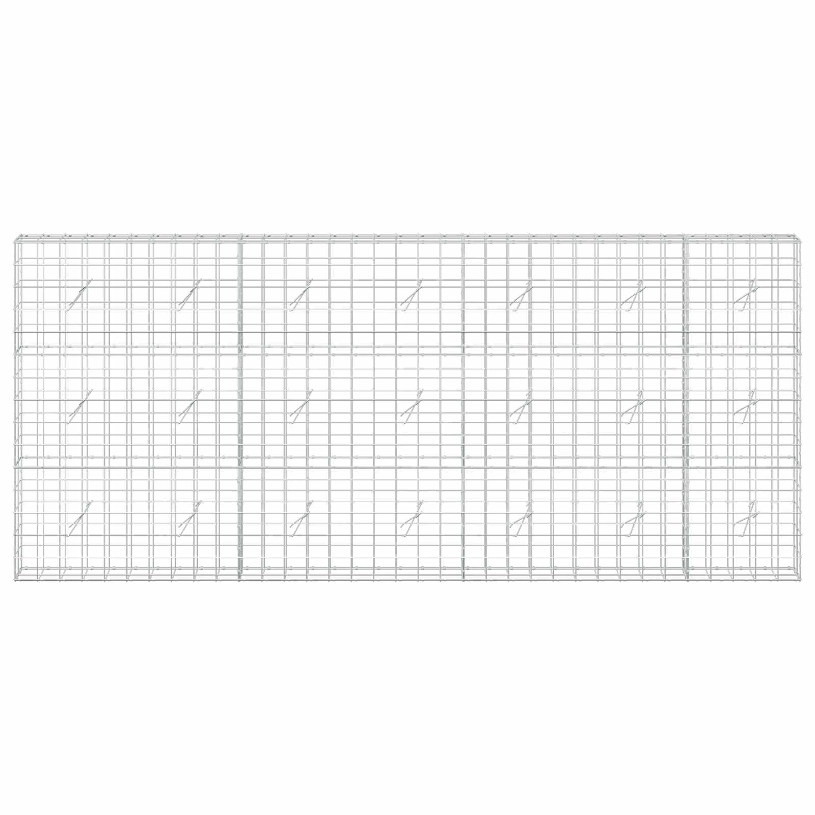 Gabion z žico 3,5 mm in mrežo 10x10 cm 350x20x150 cm