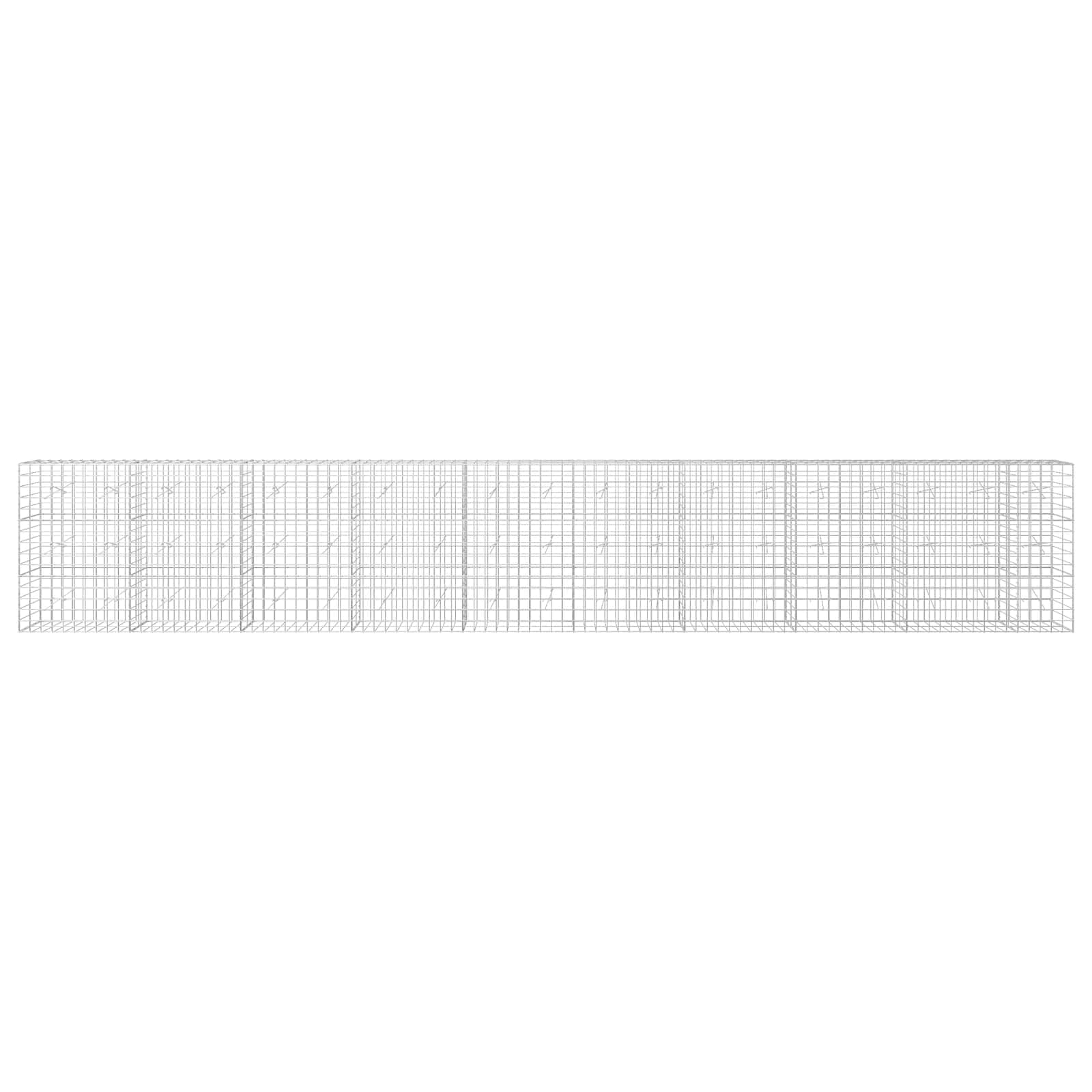 Gabion z žico 3,5 mm in mrežo 10x10 cm 950x20x150 cm