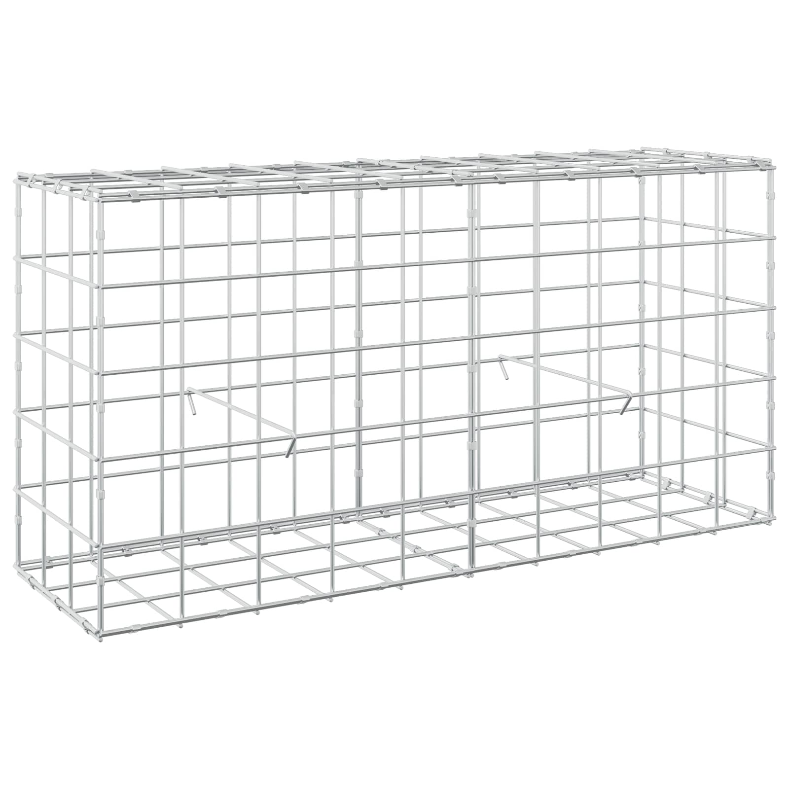 Gabion z žico 3,5 mm in mrežo 10x10 cm 100x30x50 cm