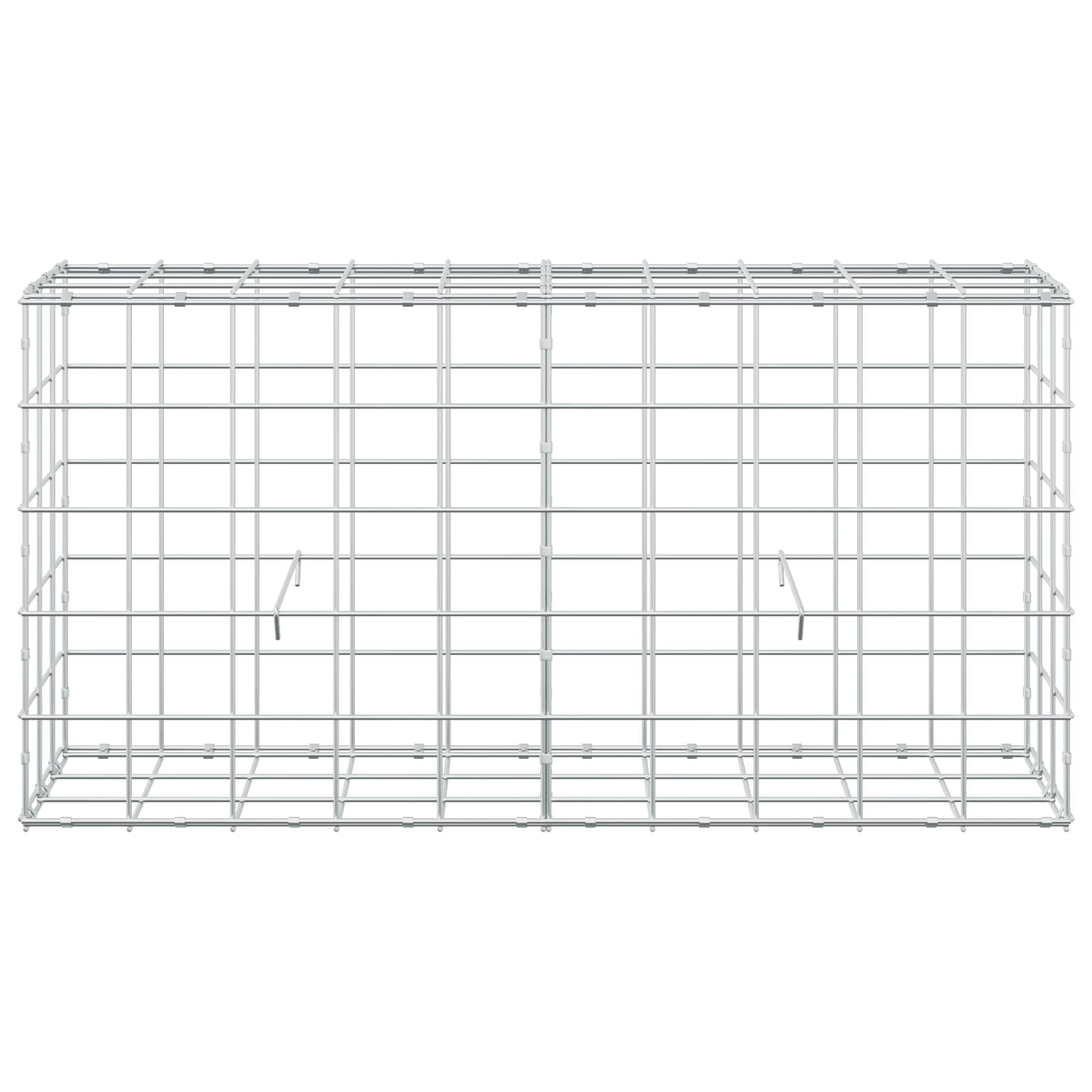 Gabion z žico 3,5 mm in mrežo 10x10 cm 100x30x50 cm
