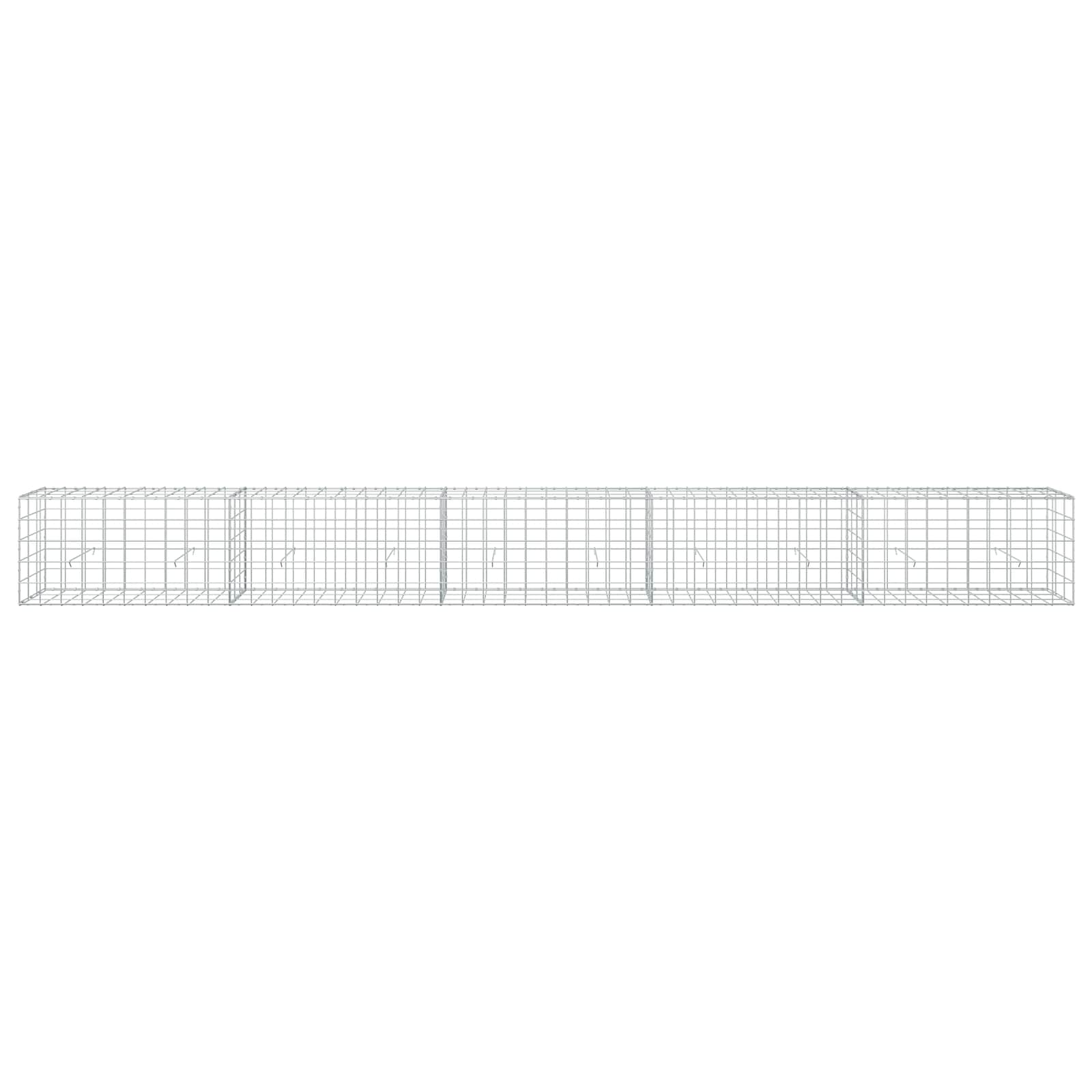 Gabion z žico 3,5 mm in mrežo 10x10 cm 500x30x50 cm