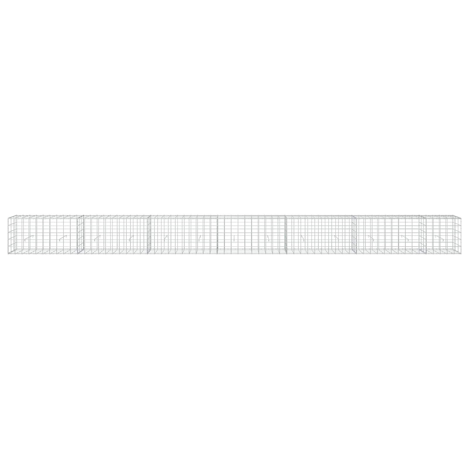 Gabion z žico 3,5 mm in mrežo 10x10 cm 650x30x50 cm