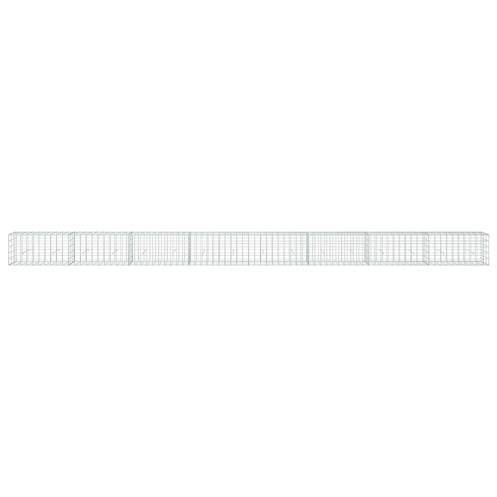 Gabion z žico 3,5 mm in mrežo 10x10 cm 800x30x50 cm