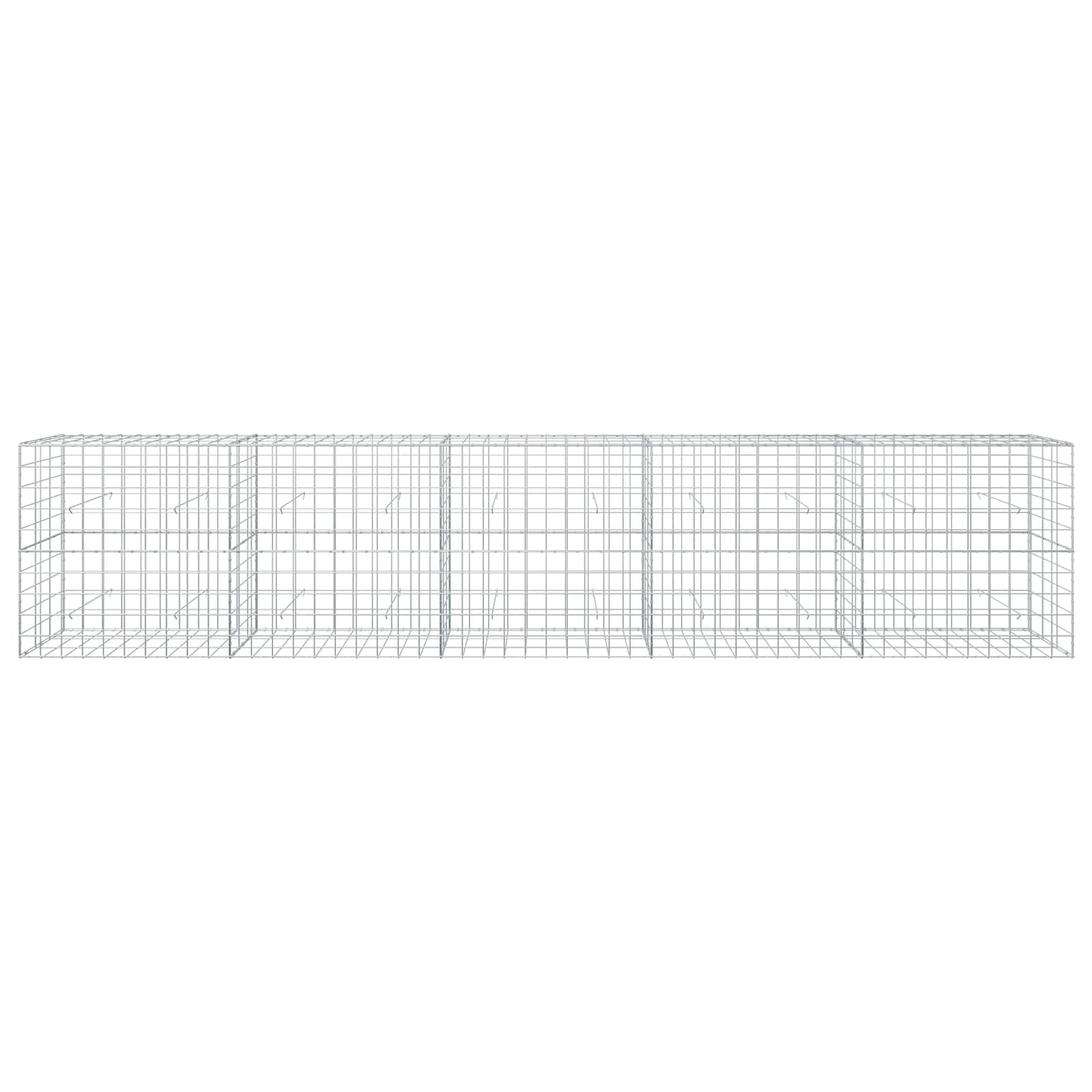 Gabion z žico 3,5 mm in mrežo 10x10 cm 500x30x100 cm