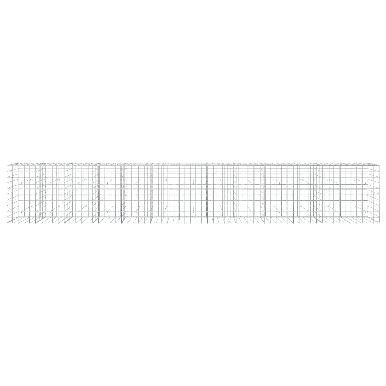 Gabion z žico 3,5 mm in mrežo 10x10 cm 650x30x100 cm