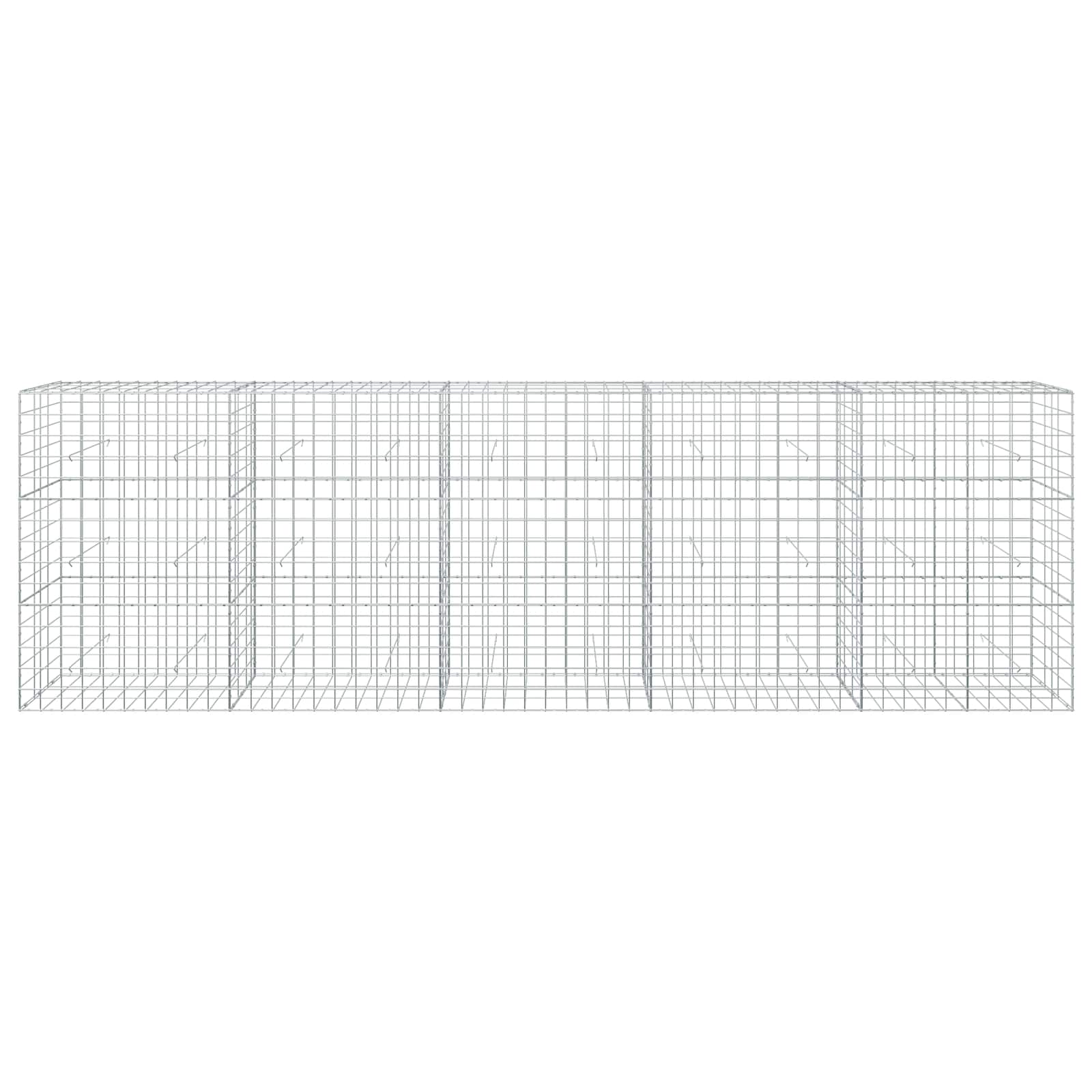 Gabion z žico 3,5 mm in mrežo 10x10 cm 500x30x150 cm