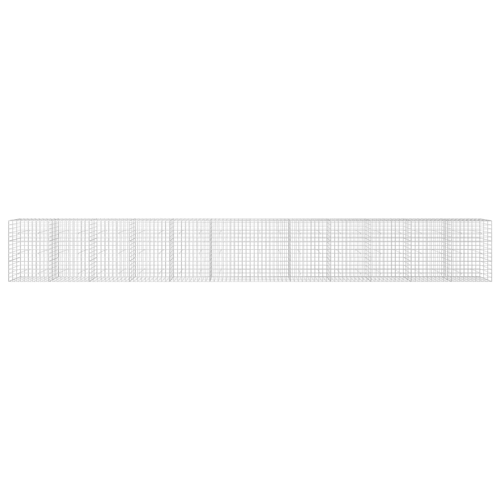 Gabion z žico 3,5 mm in mrežo 10x10 cm 1200x30x150 cm
