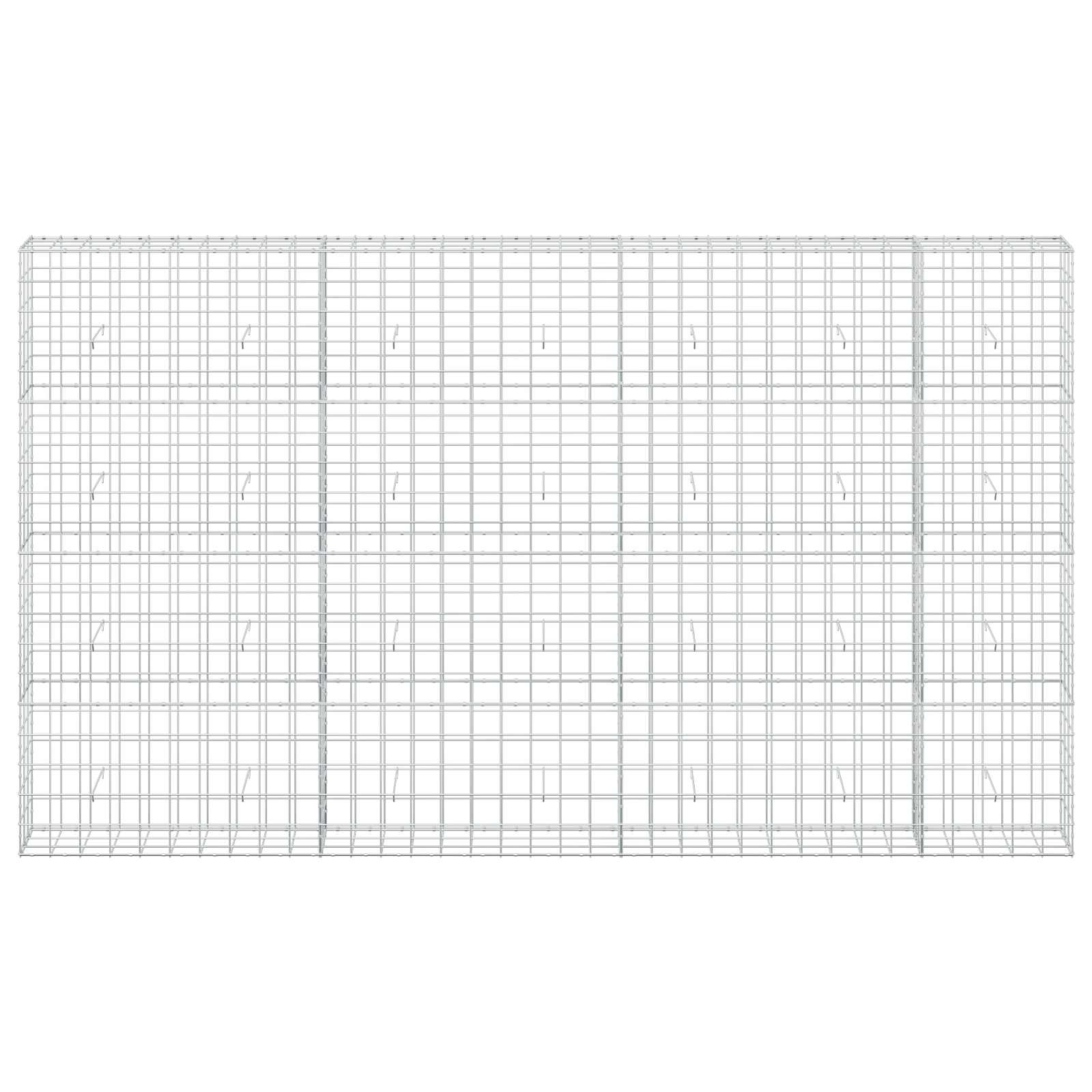 Gabion z žico 3,5 mm in mrežo 10x10 cm 350x30x200 cm
