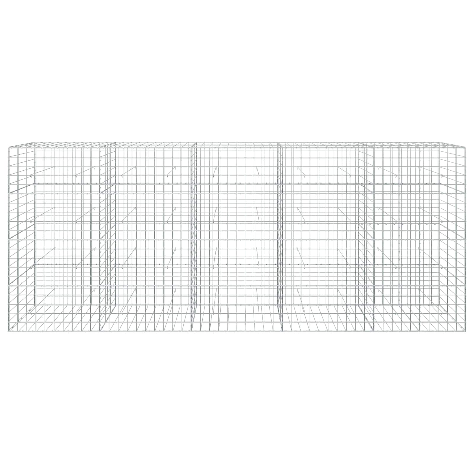 Gabion z žico 3,5 mm in mrežo 10x10 cm 500x30x200 cm