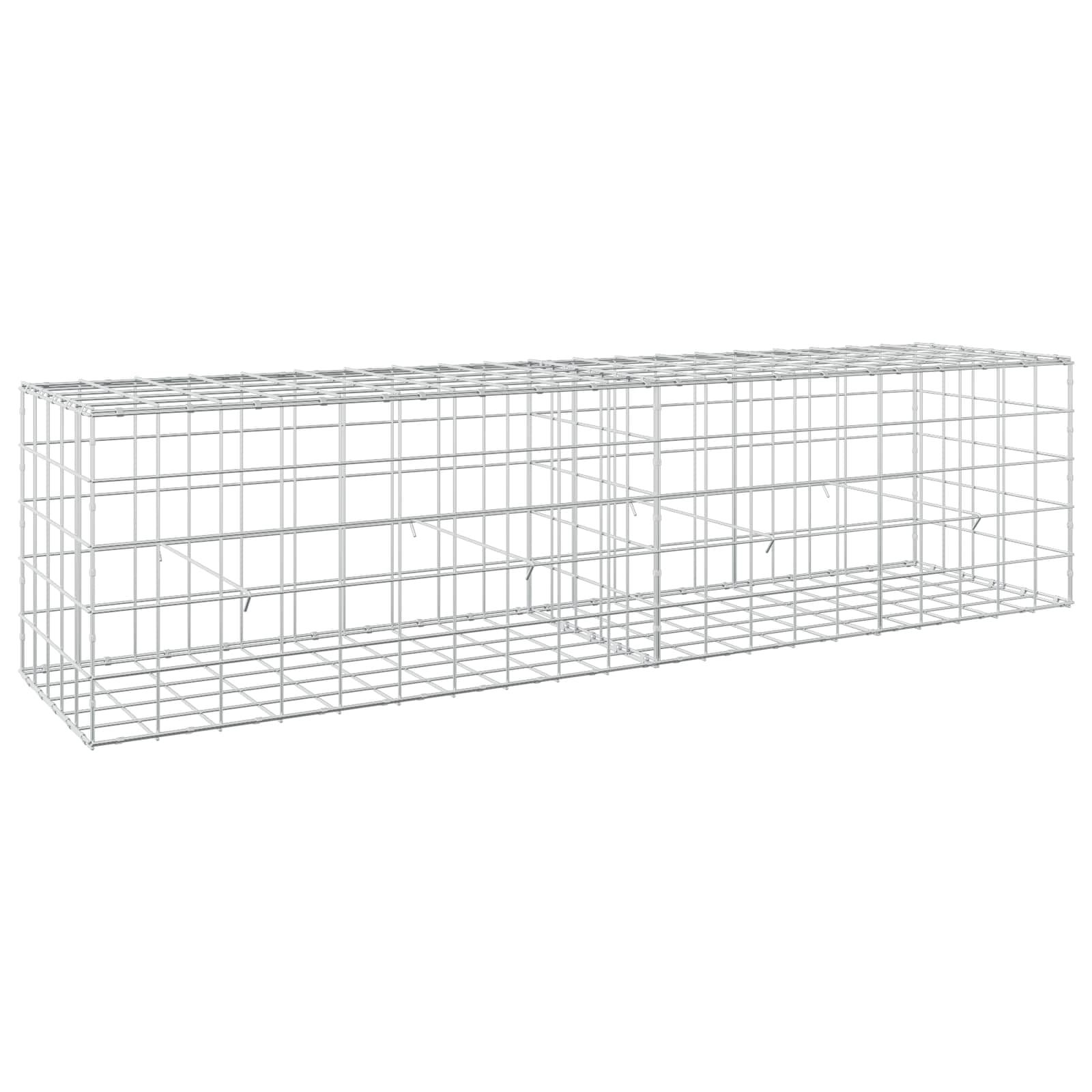 Gabion z žico 3,5 mm in mrežo 10x10 cm 200x50x50 cm