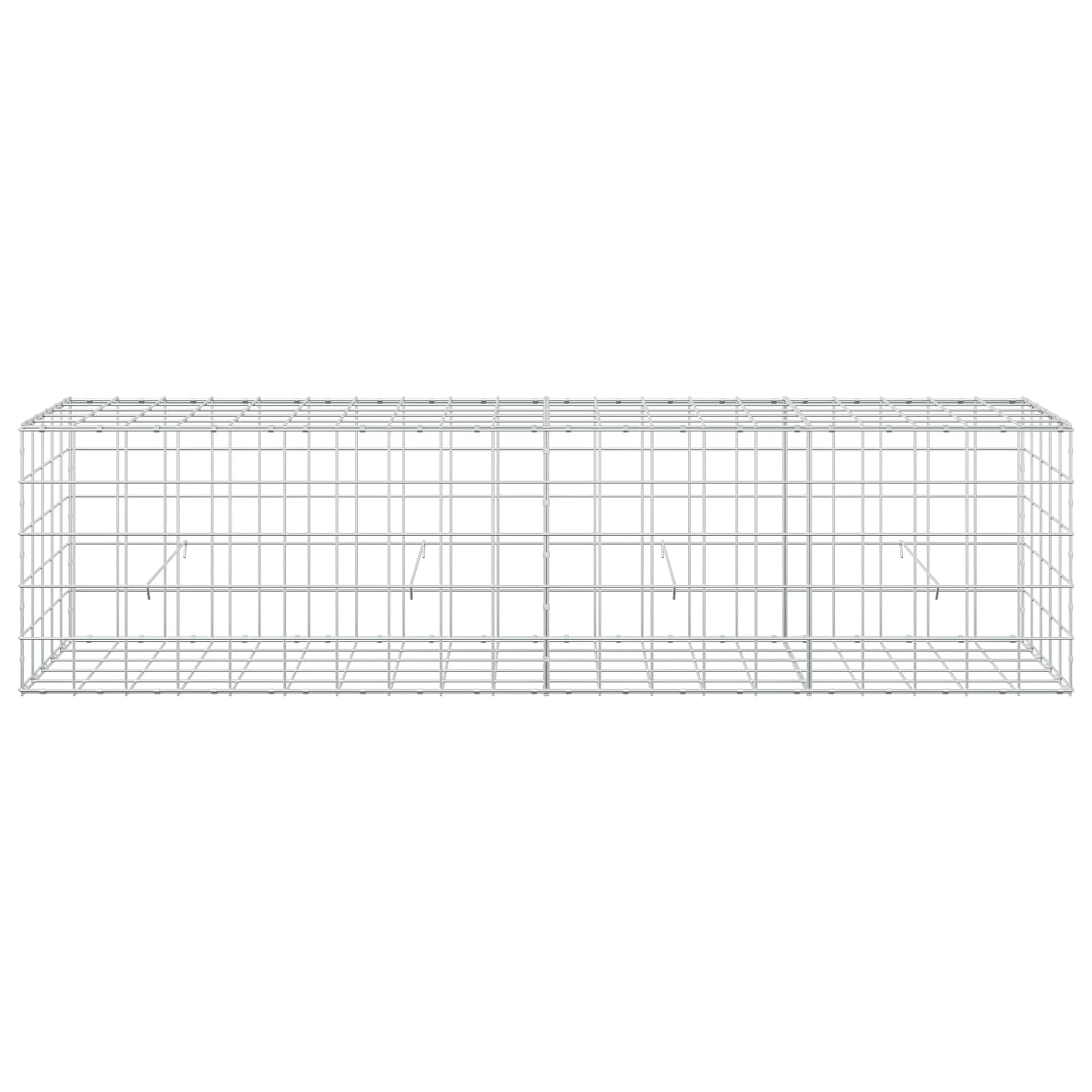 Gabion z žico 3,5 mm in mrežo 10x10 cm 200x50x50 cm