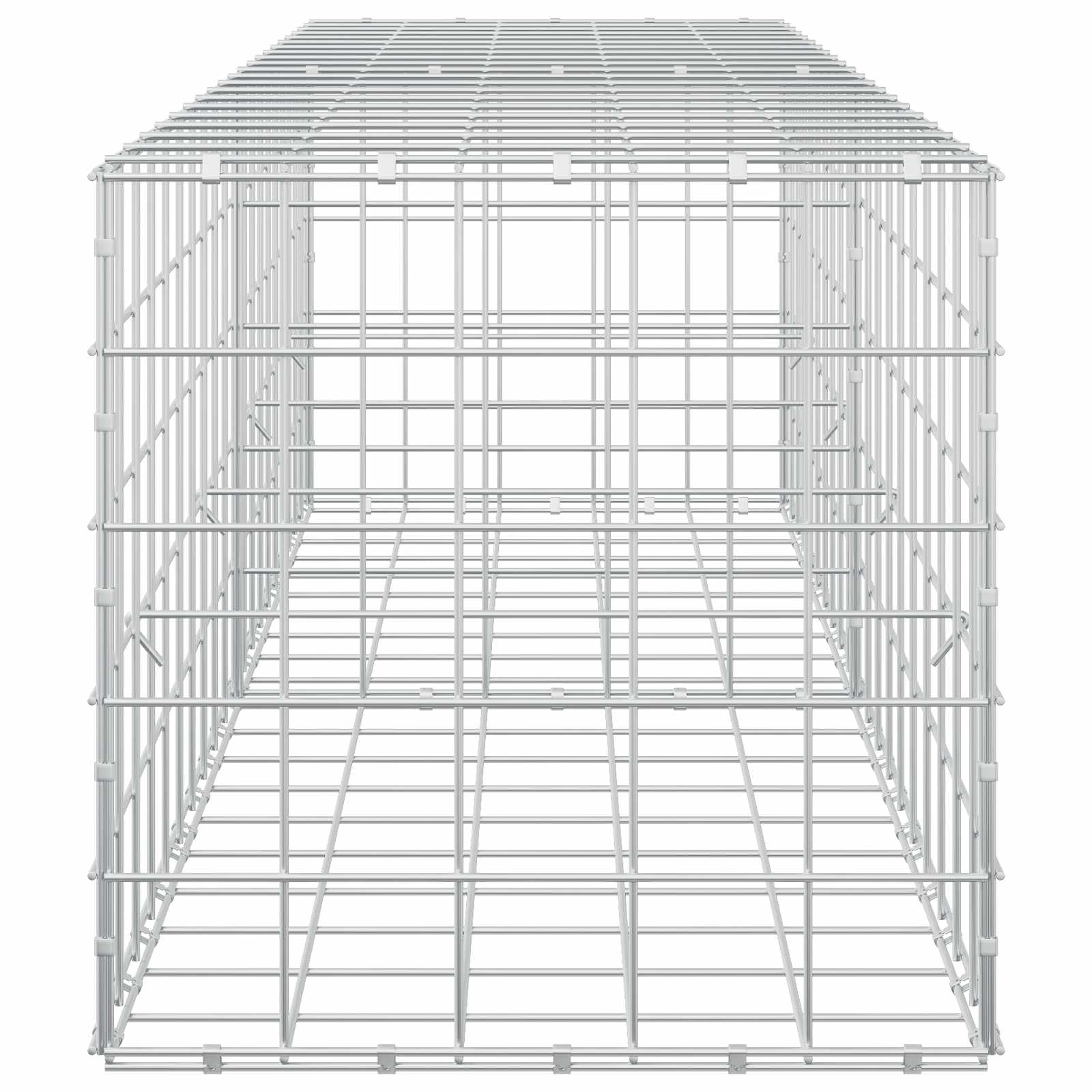 Gabion z žico 3,5 mm in mrežo 10x10 cm 200x50x50 cm