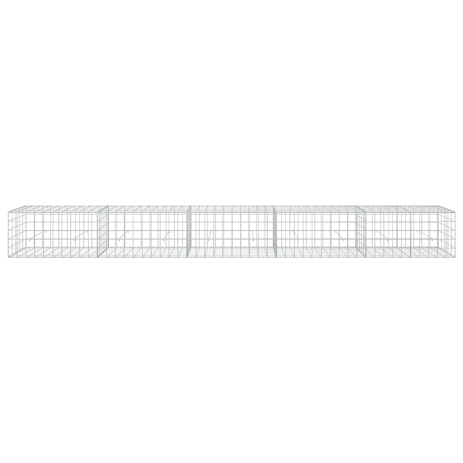 Gabion z žico 3,5 mm in mrežo 10x10 cm 500x50x50 cm