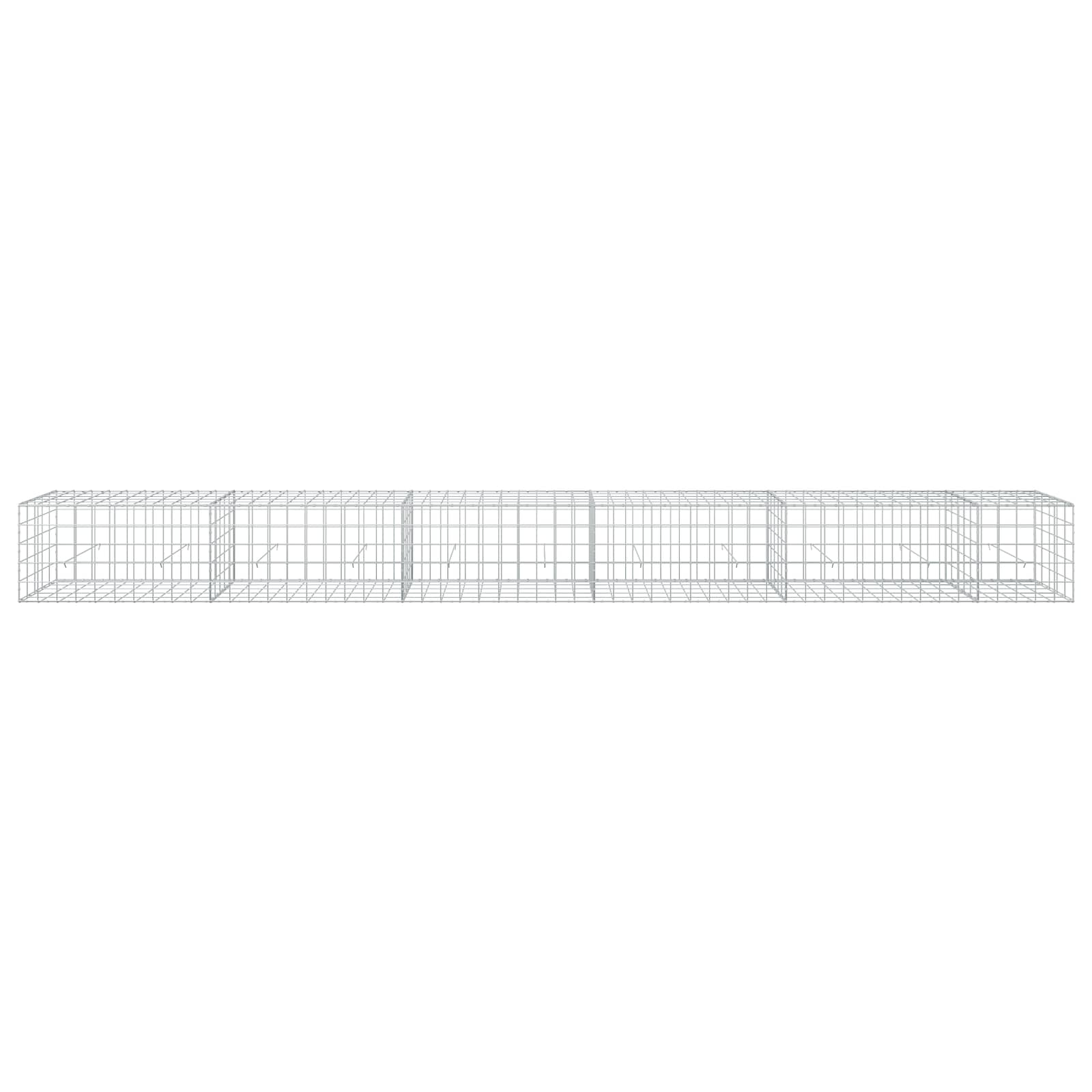 Gabion z žico 3,5 mm in mrežo 10x10 cm 550x50x50 cm