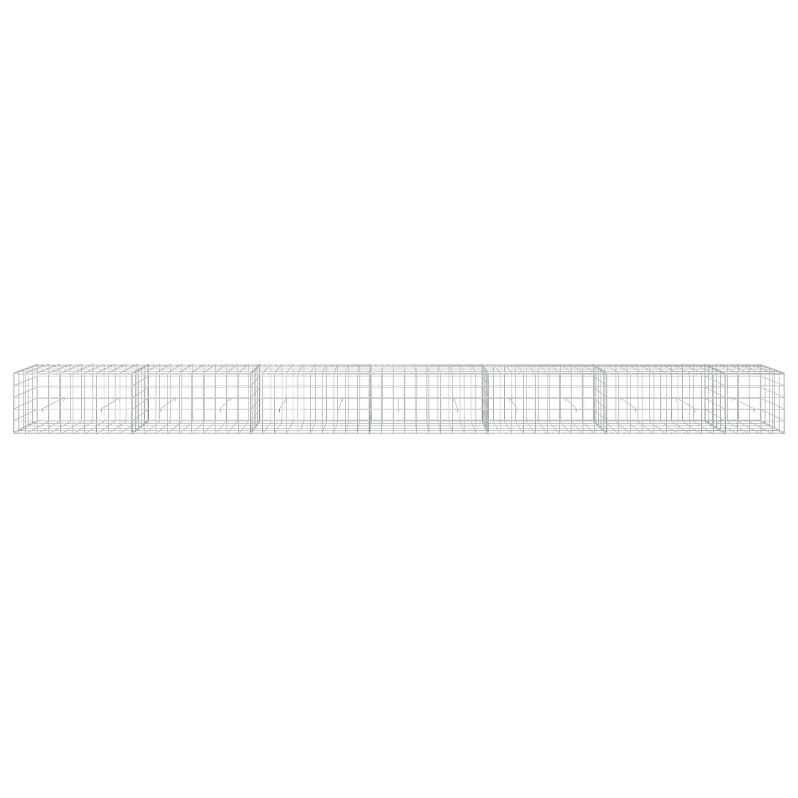 Gabion z žico 3,5 mm in mrežo 10x10 cm 650x50x50 cm