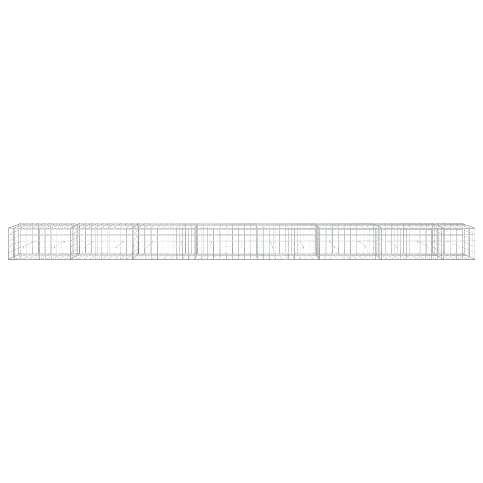 Gabion z žico 3,5 mm in mrežo 10x10 cm 750x50x50 cm