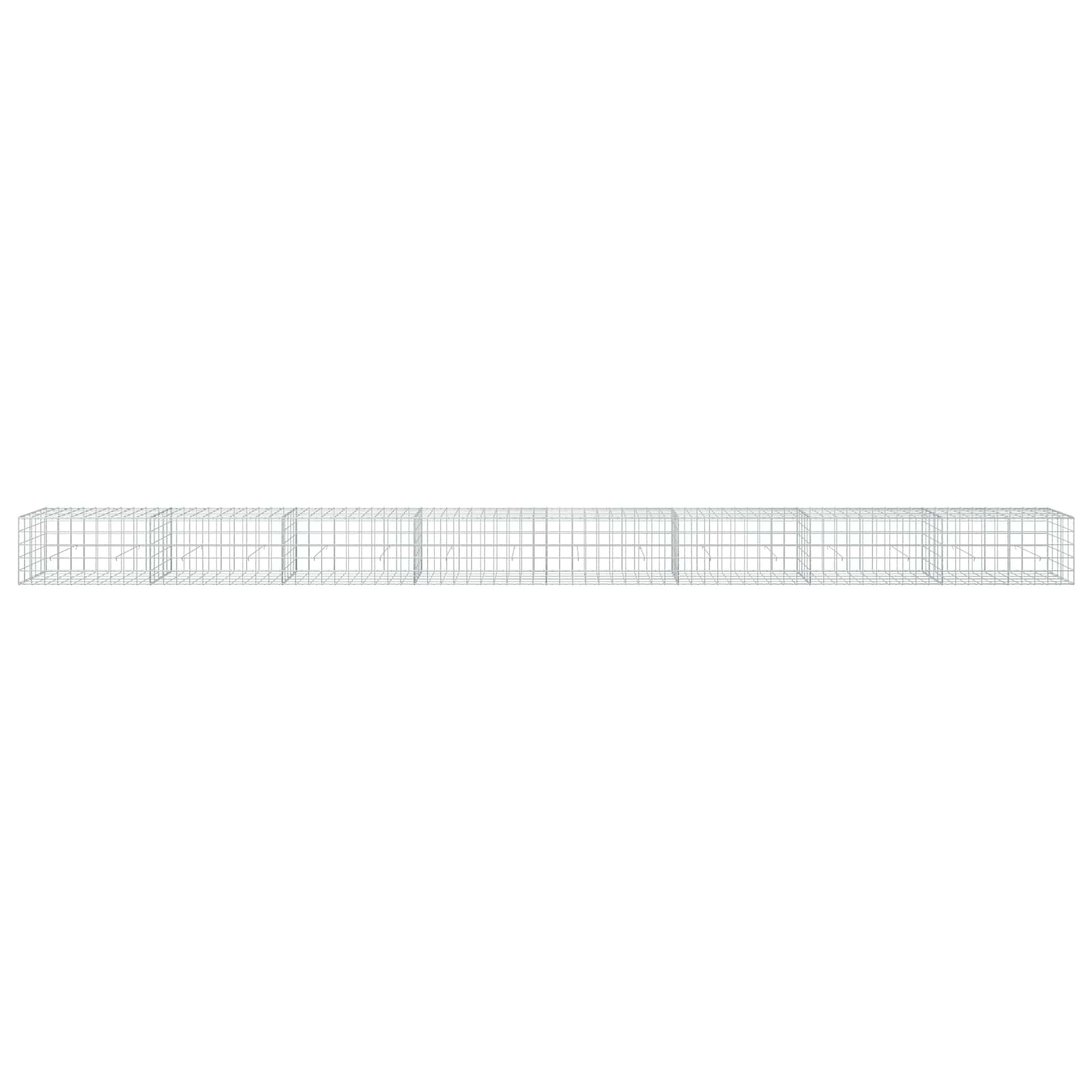 Gabion z žico 3,5 mm in mrežo 10x10 cm 800x50x50 cm