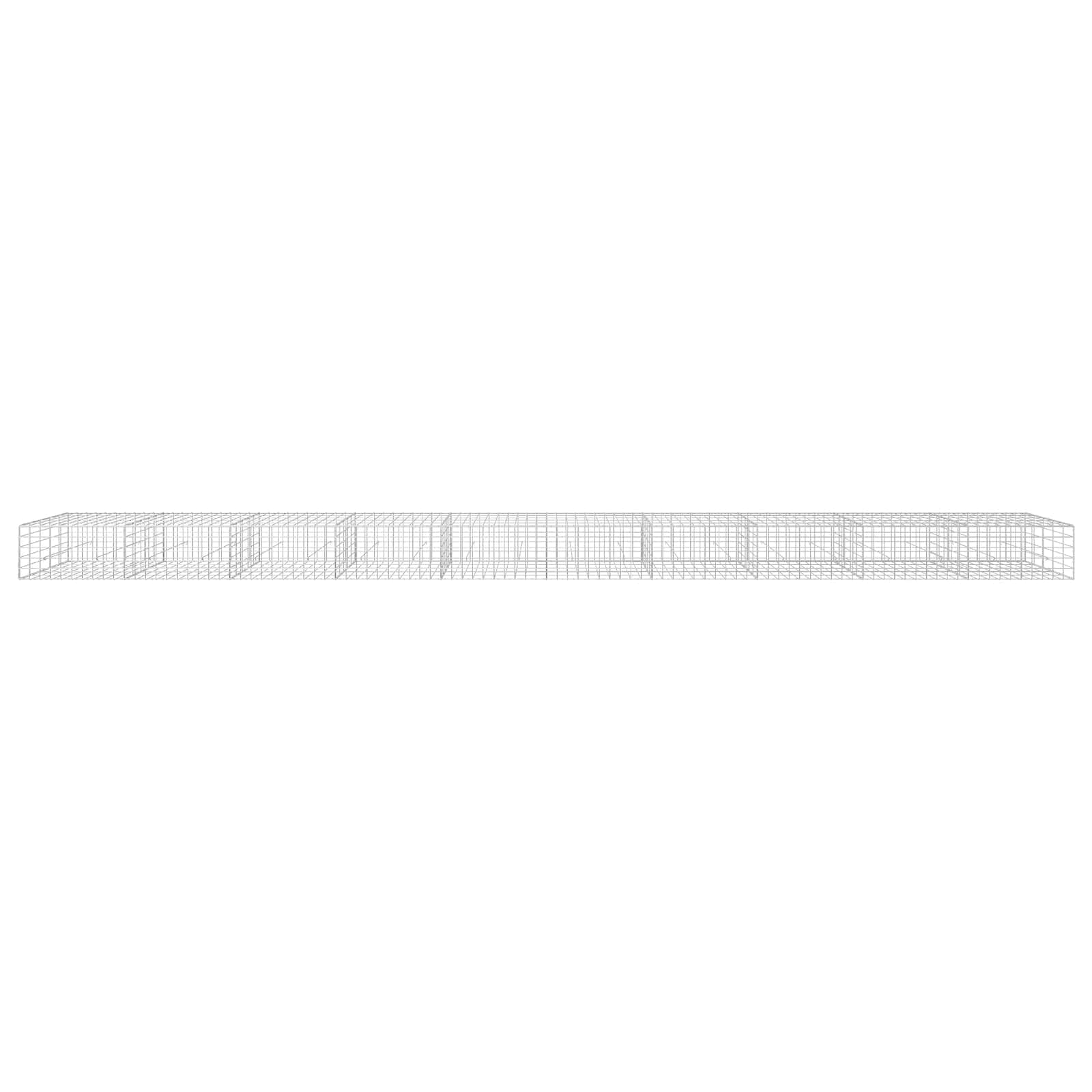 vidaXL - Gabion - met - 3,5 - mm - Draad - en - 10x10 - cm - Gaas - 1000x50x50 - cm