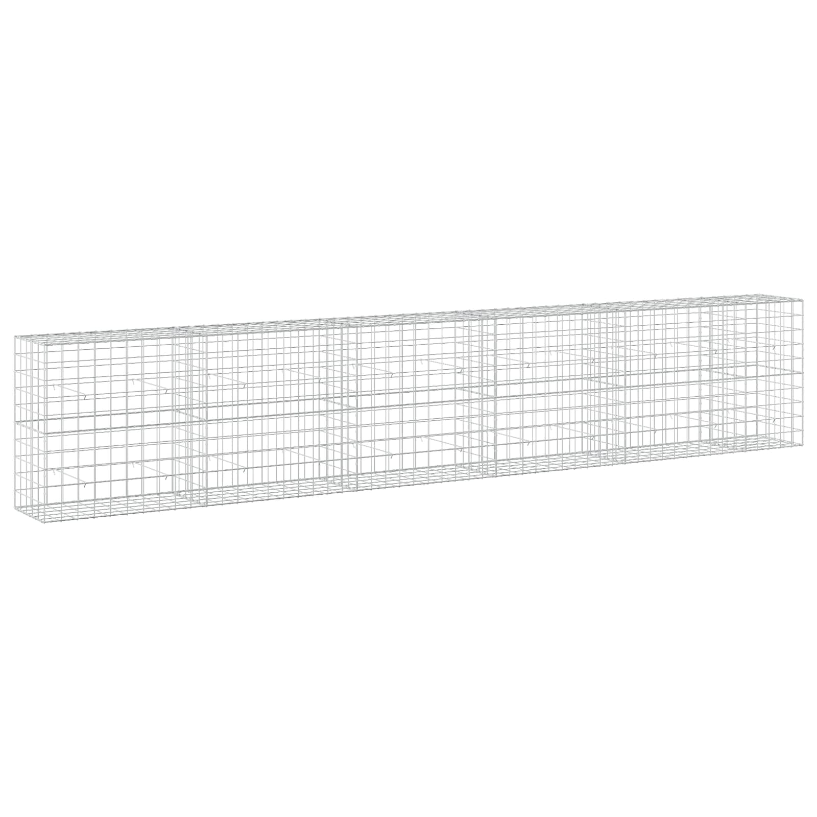 Gabion z žico 3,5 mm in mrežo 10x10 cm 550x50x100 cm