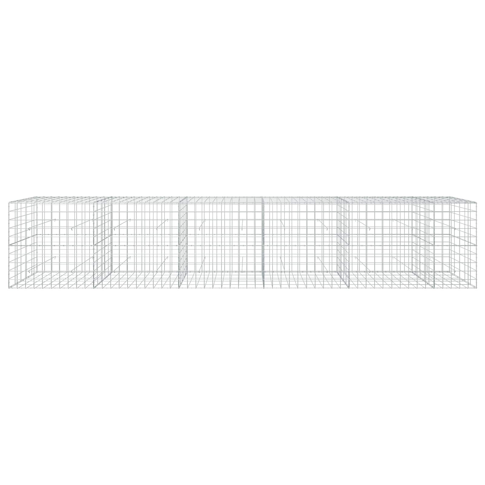 Gabion z žico 3,5 mm in mrežo 10x10 cm 550x50x100 cm