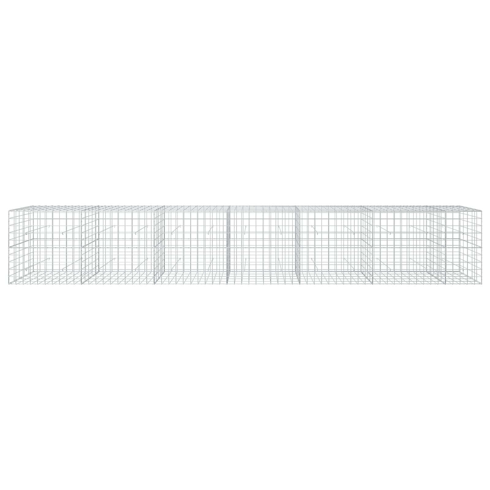 Gabion z žico 3,5 mm in mrežo 10x10 cm 650x50x100 cm