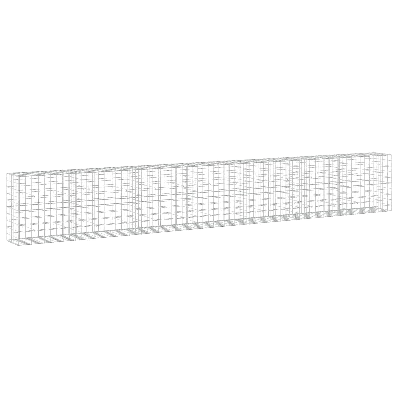Gabion z žico 3,5 mm in mrežo 10x10 cm 700x50x100 cm