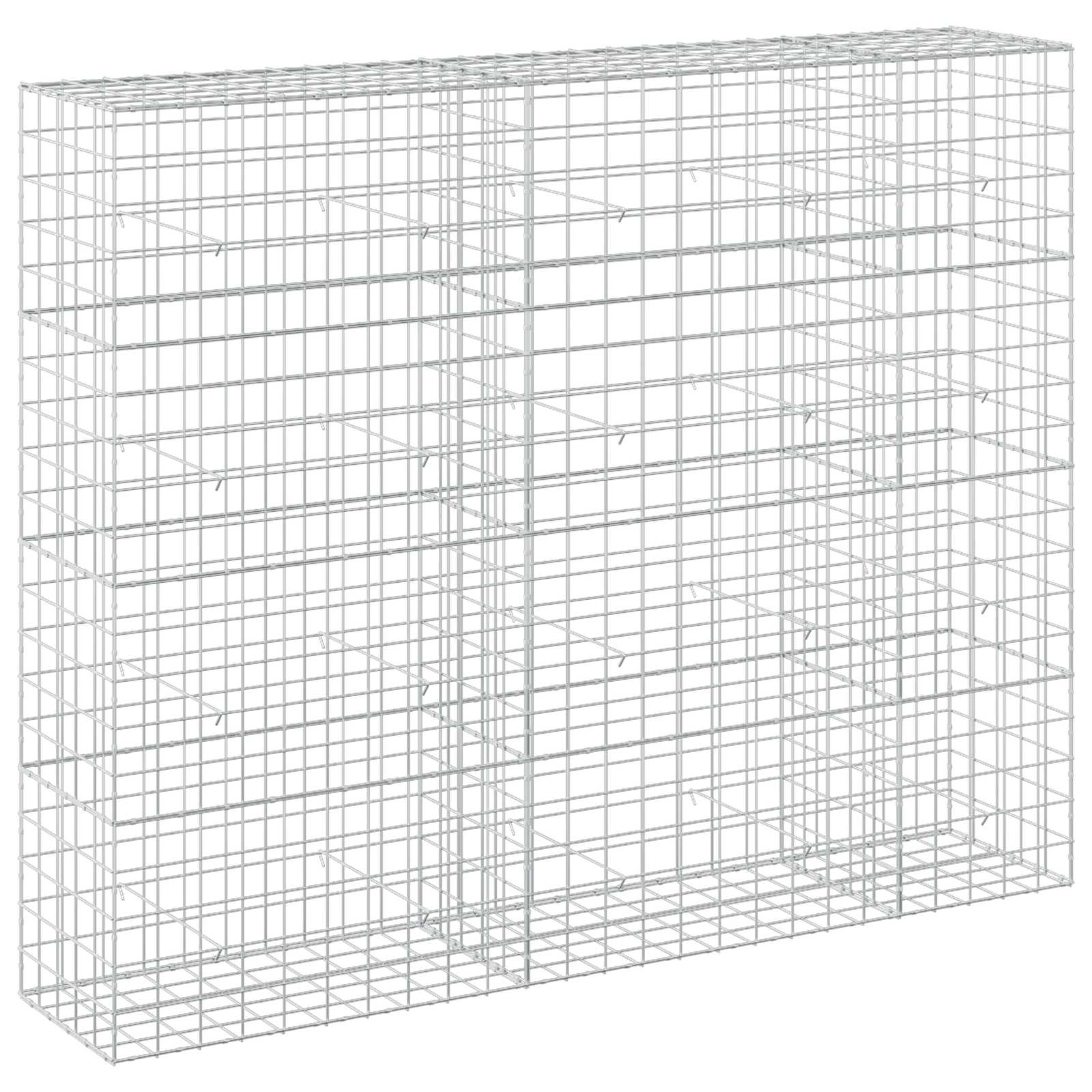 Gabion z žico 3,5 mm in mrežo 10x10 cm 250x50x200 cm