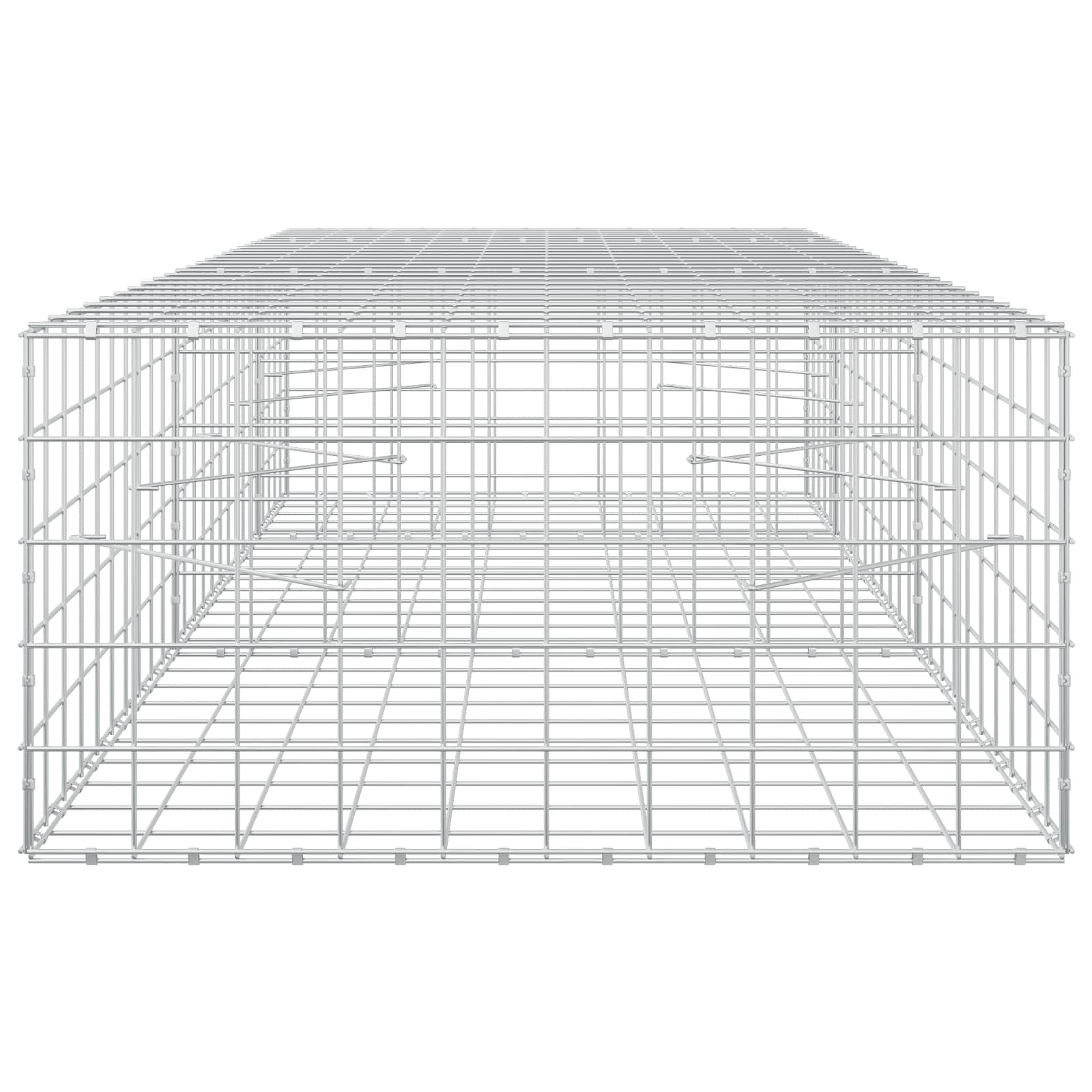 Gabion z žico 3,5 mm in mrežo 10x10 cm 250x100x50 cm