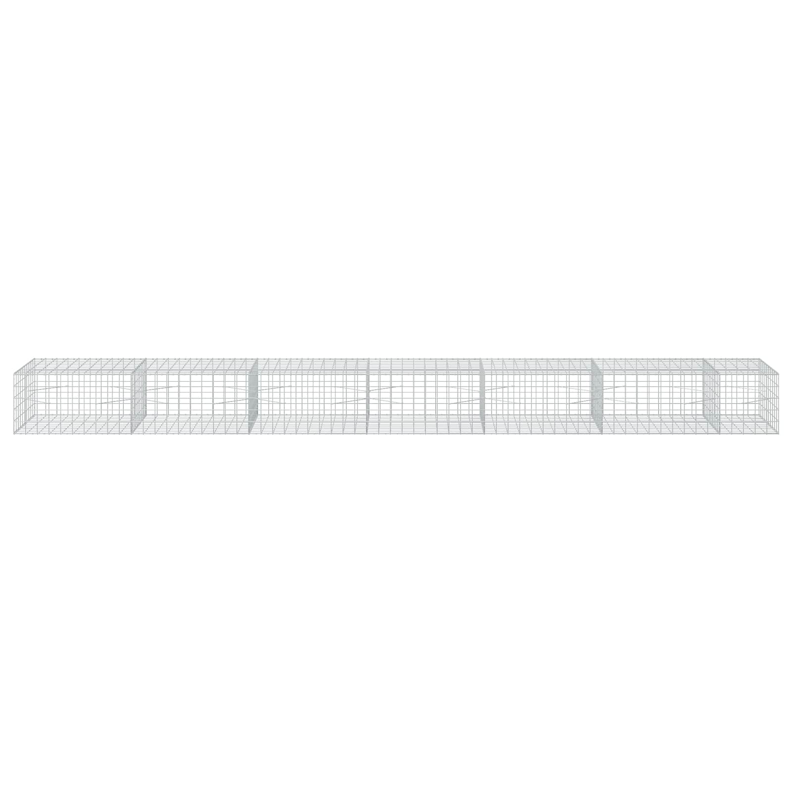 Gabion z žico 3,5 mm in mrežo 10x10 cm 650x100x50 cm