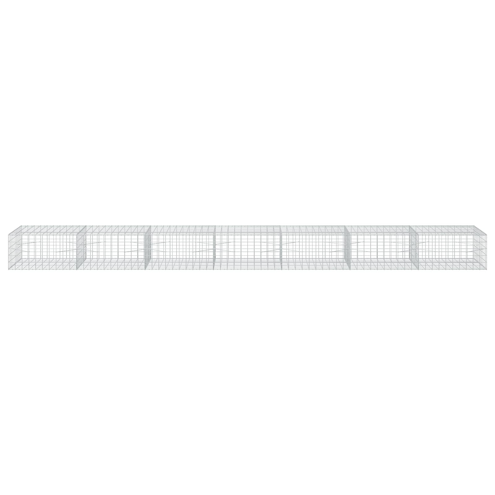 Gabion z žico 3,5 mm in mrežo 10x10 cm 700x100x50 cm