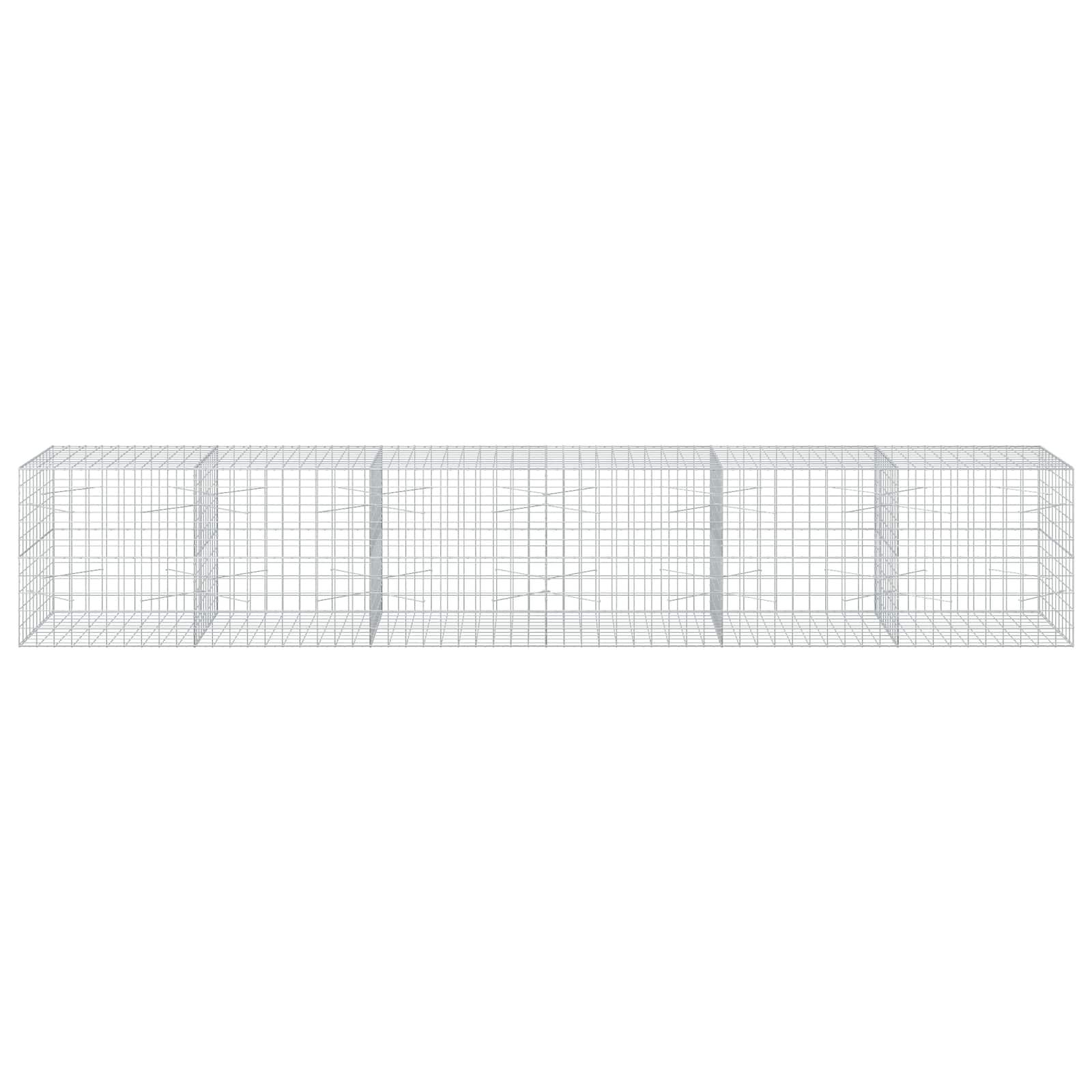 Gabion z žico 3,5 mm in mrežo 10x10 cm 600x100x100 cm