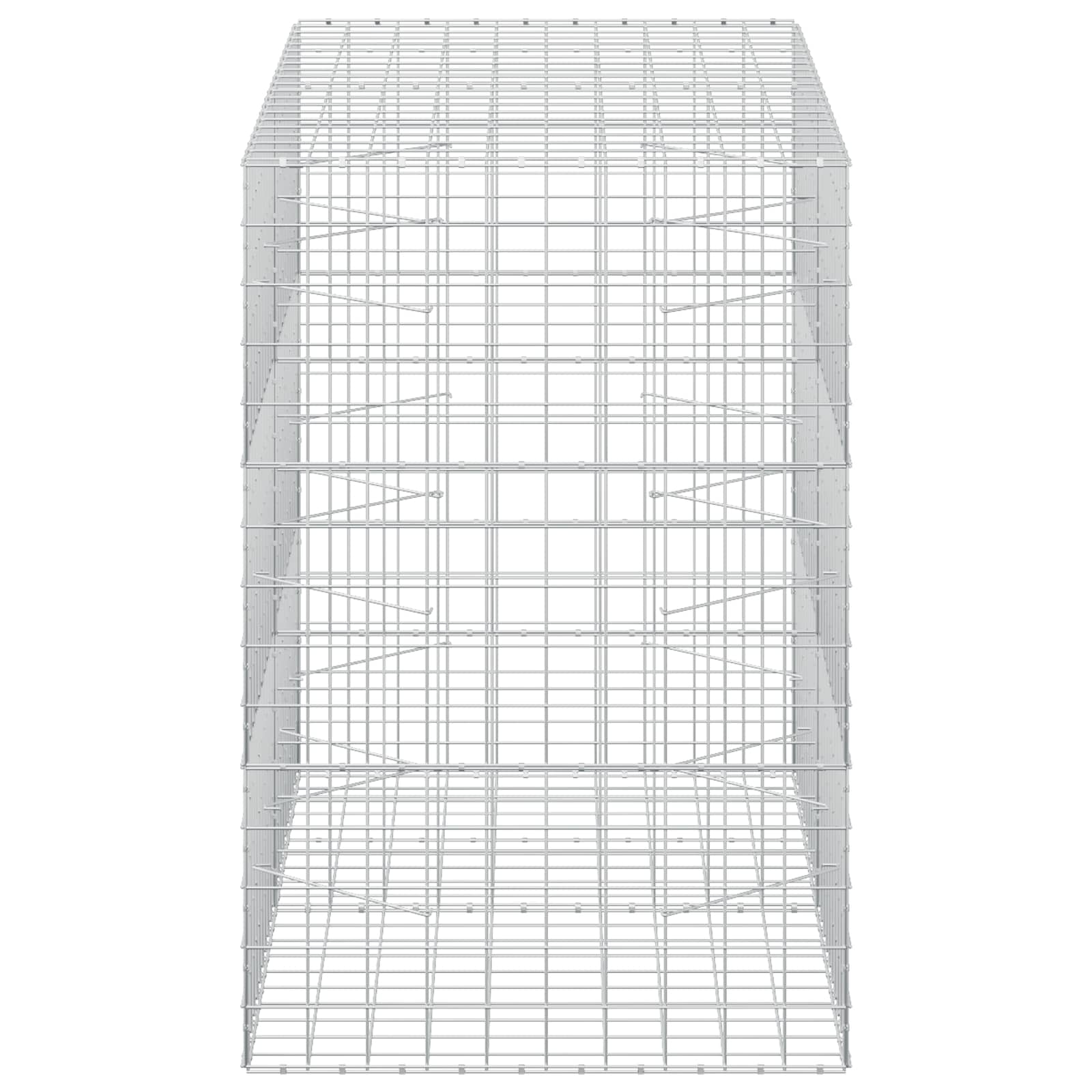 Gabion z žico 3,5 mm in mrežo 10x10 cm 200x100x150 cm