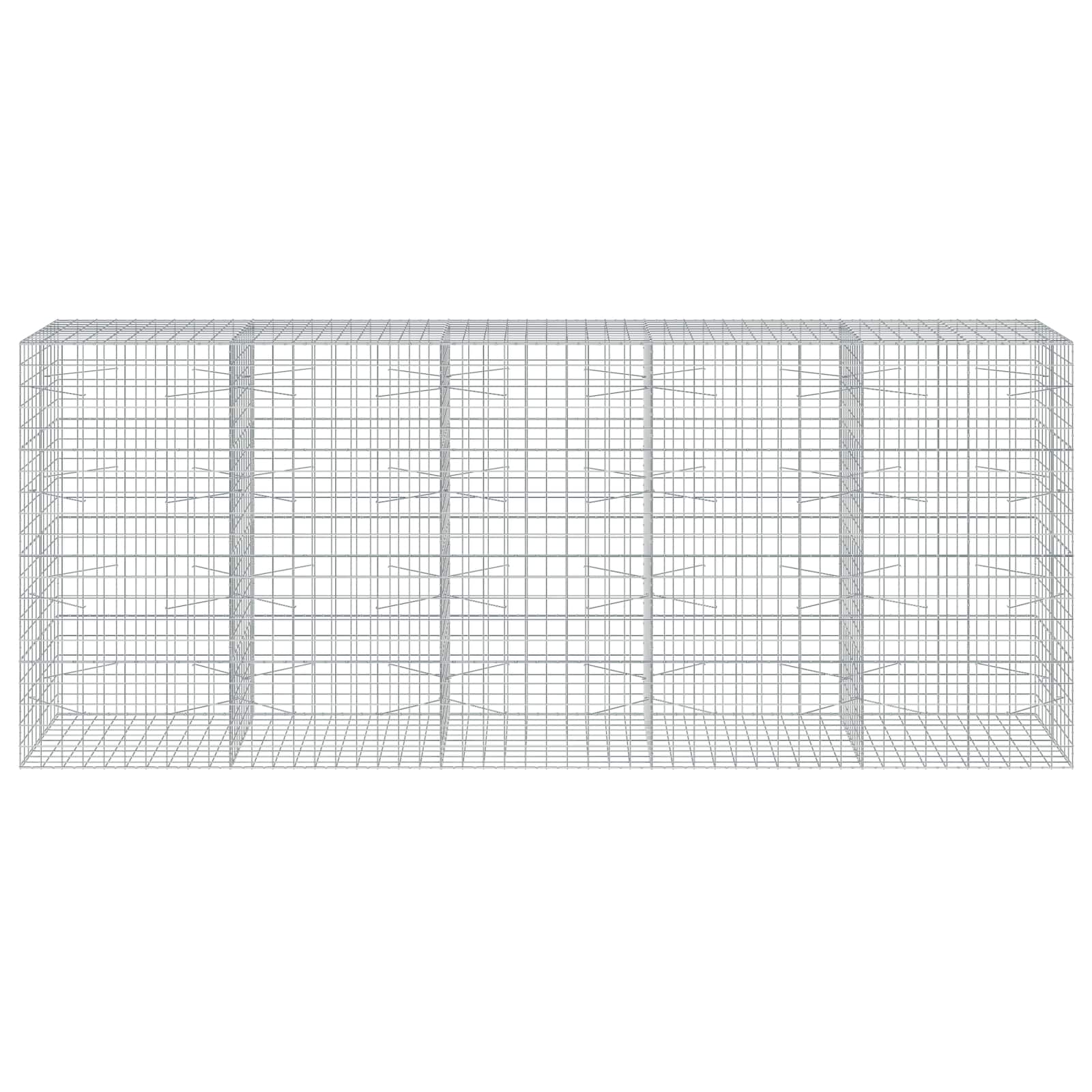 Gabion z žico 3,5 mm in mrežo 10x10 cm 500x100x200 cm