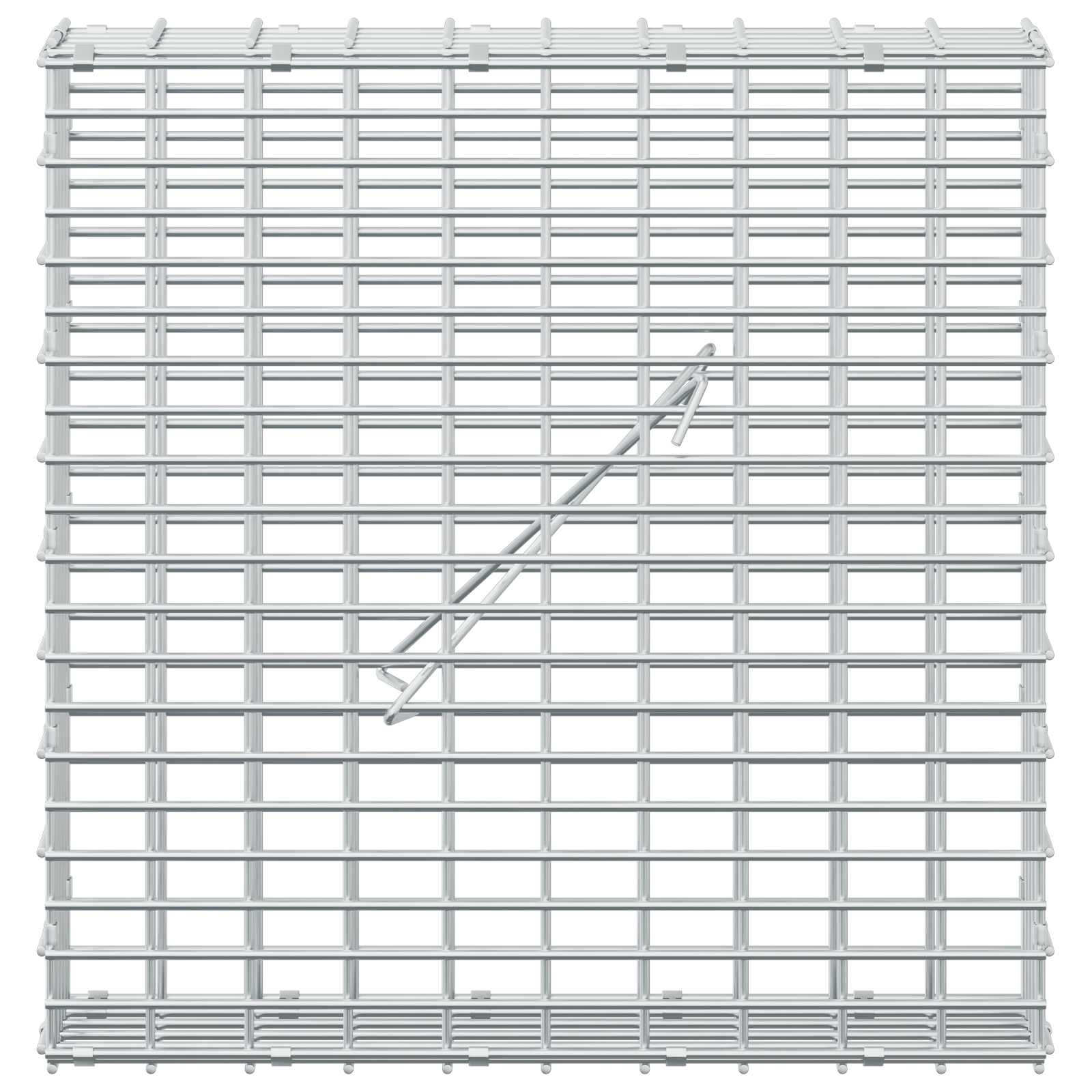 Gabion z žico 5 mm in mrežo 5x2,5 cm 50x10x50 cm