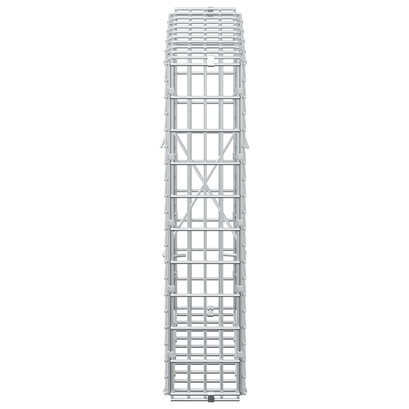 Gabion z žico 5 mm in mrežo 5x2,5 cm 50x10x50 cm