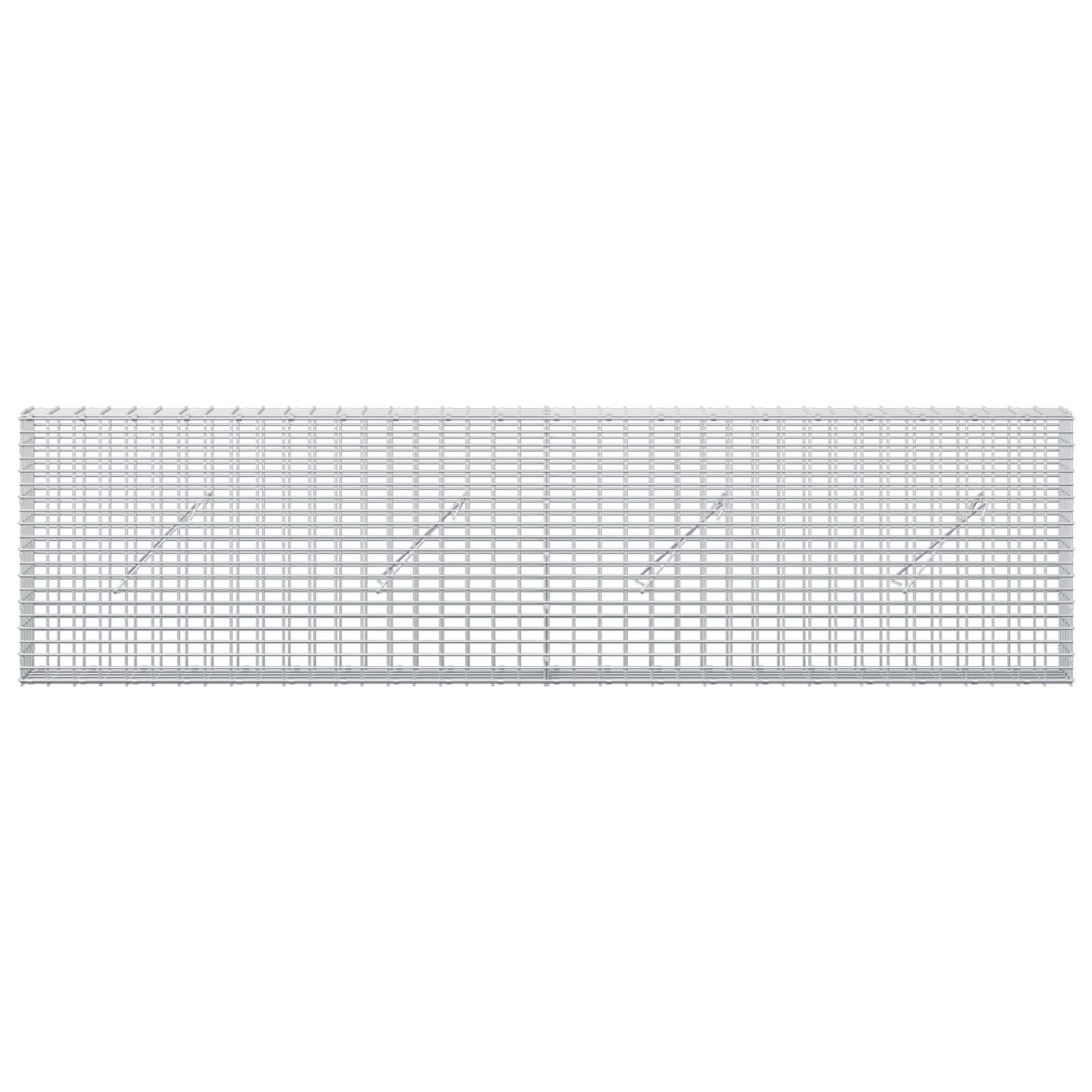 Γκαμπιόν με σύρμα 5 mm και πλέγμα 5x2,5 cm 200x10x50 εκ - Image 3