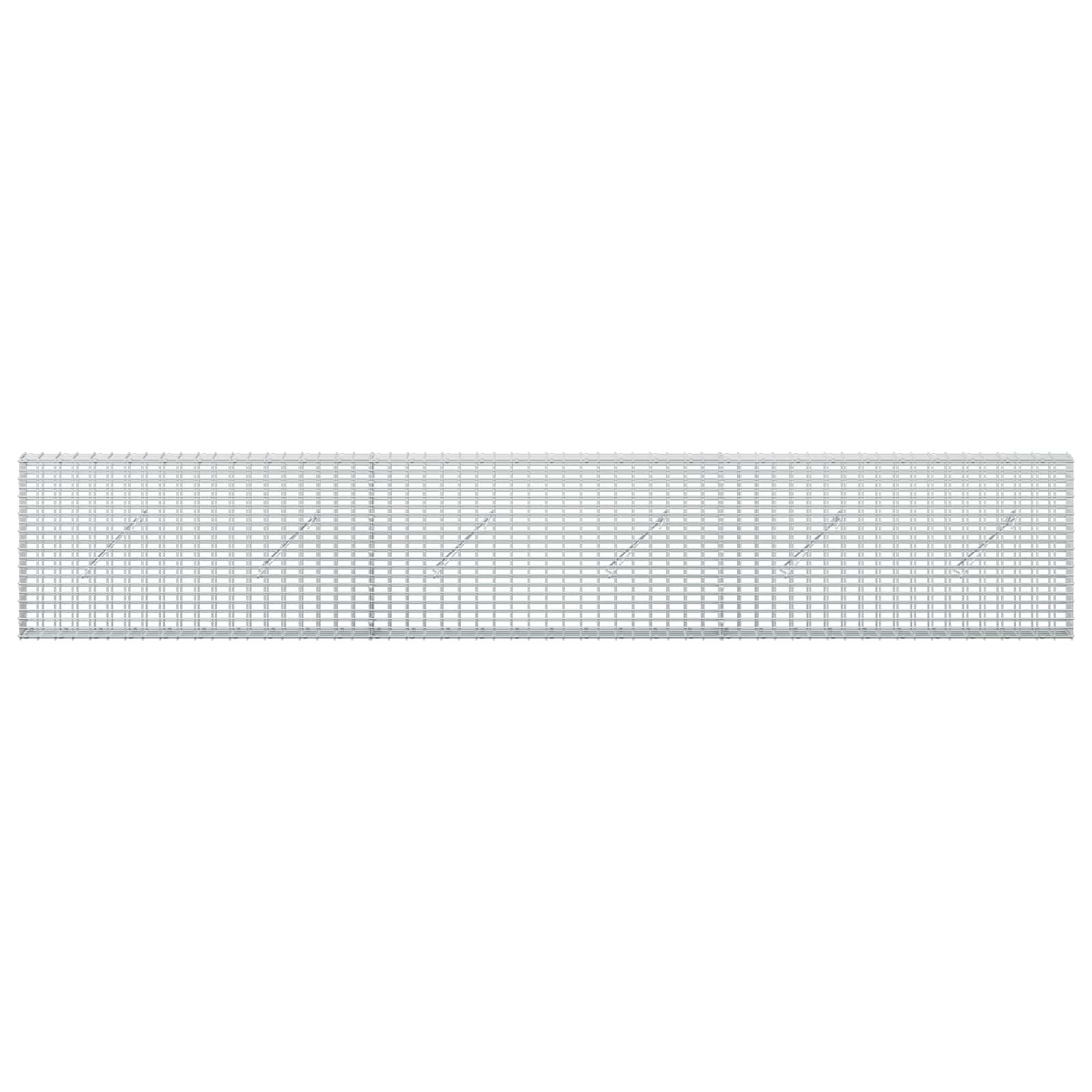 Γκαμπιόν με σύρμα 5 mm και πλέγμα 5x2,5 cm 300x10x50 εκ - Image 3