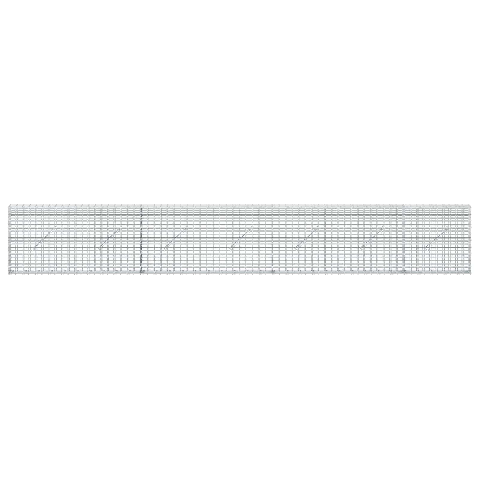 Γκαμπιόν με σύρμα 5 mm και πλέγμα 5x2,5 cm 350x10x50 εκ - Image 3