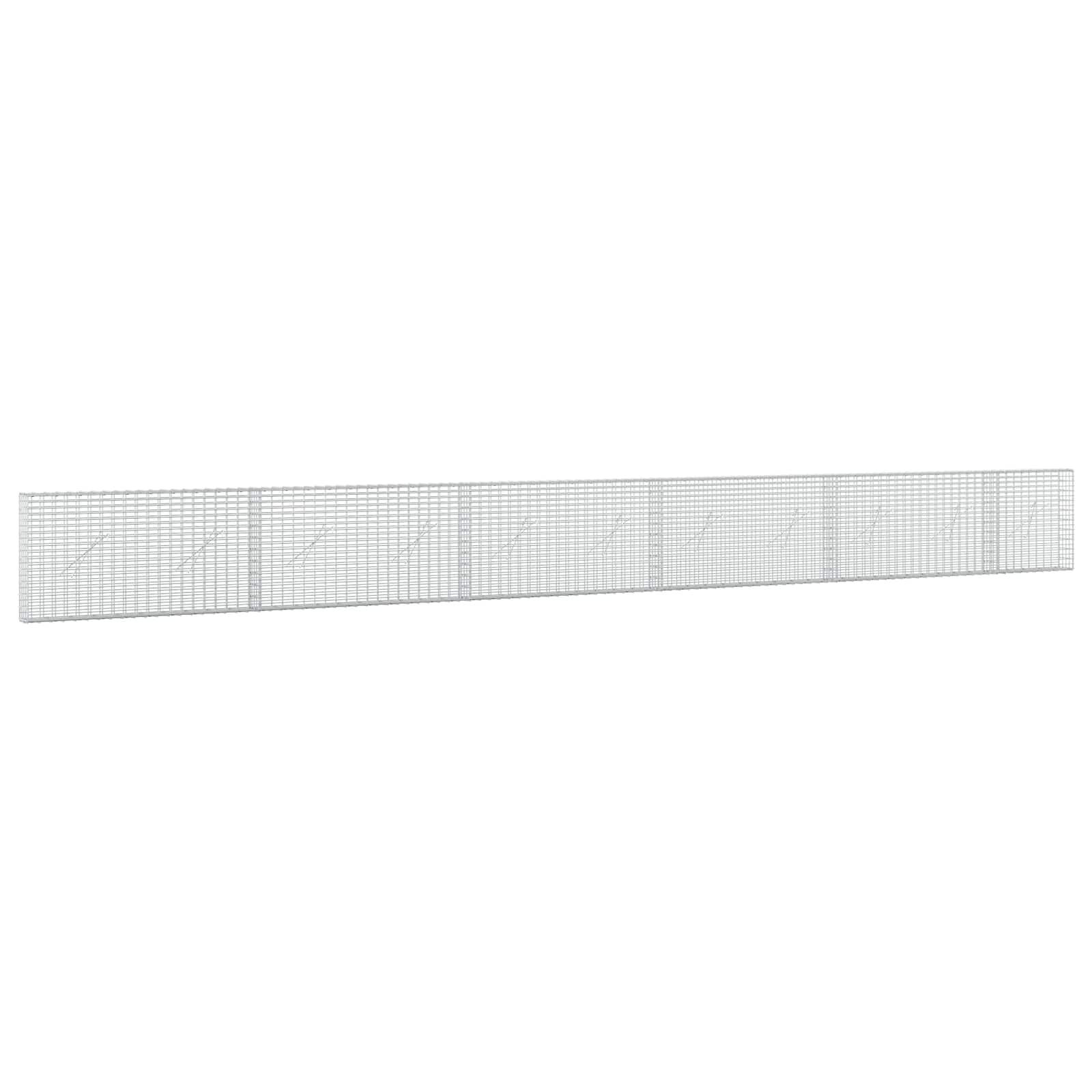 Γκαμπιόν με σύρμα 5 mm και πλέγμα 5x2,5 cm 550x10x50 εκ - Image 2