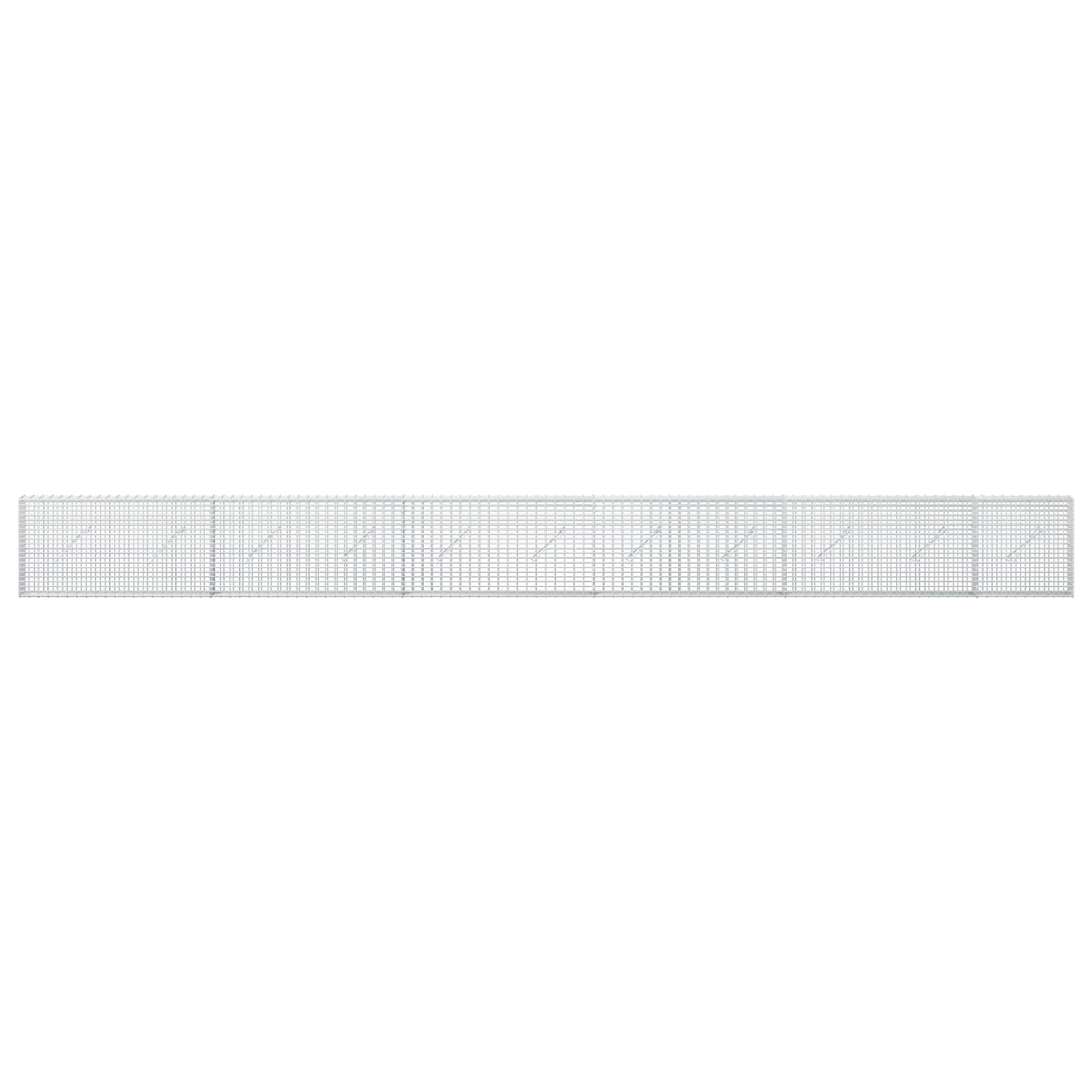 Γκαμπιόν με σύρμα 5 mm και πλέγμα 5x2,5 cm 550x10x50 εκ - Image 3