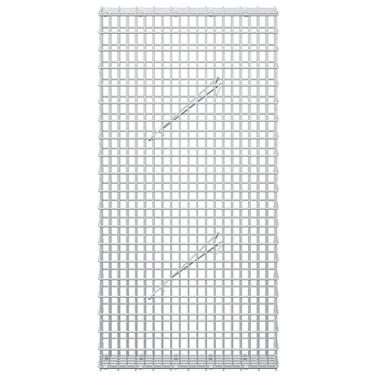 Gabion z žico 5 mm in mrežo 5x2,5 cm 50x10x100 cm